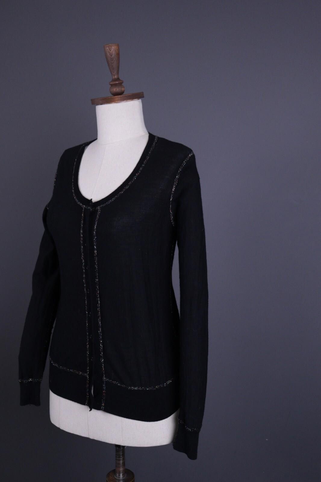 Sonia Rykiel Sonia by Sonia Rykiel Black Cardigan Sweater Size XL Size XL / US 12-14 / IT 48-50 - 5 Thumbnail