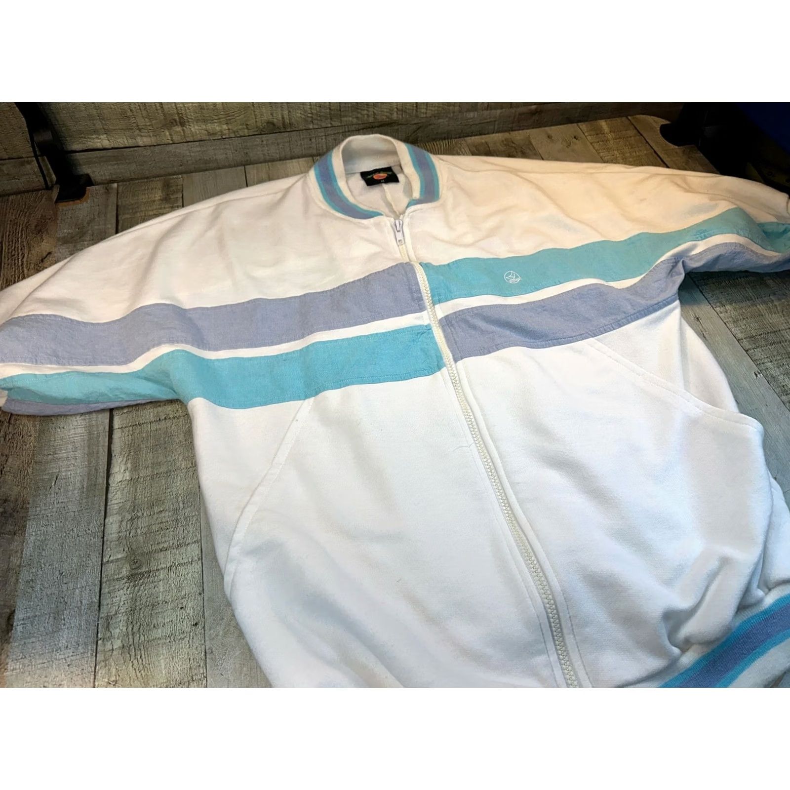 Vintage VINTAGE 1980s short sleeve full zip beach gear M Size US 31 - 5 Thumbnail