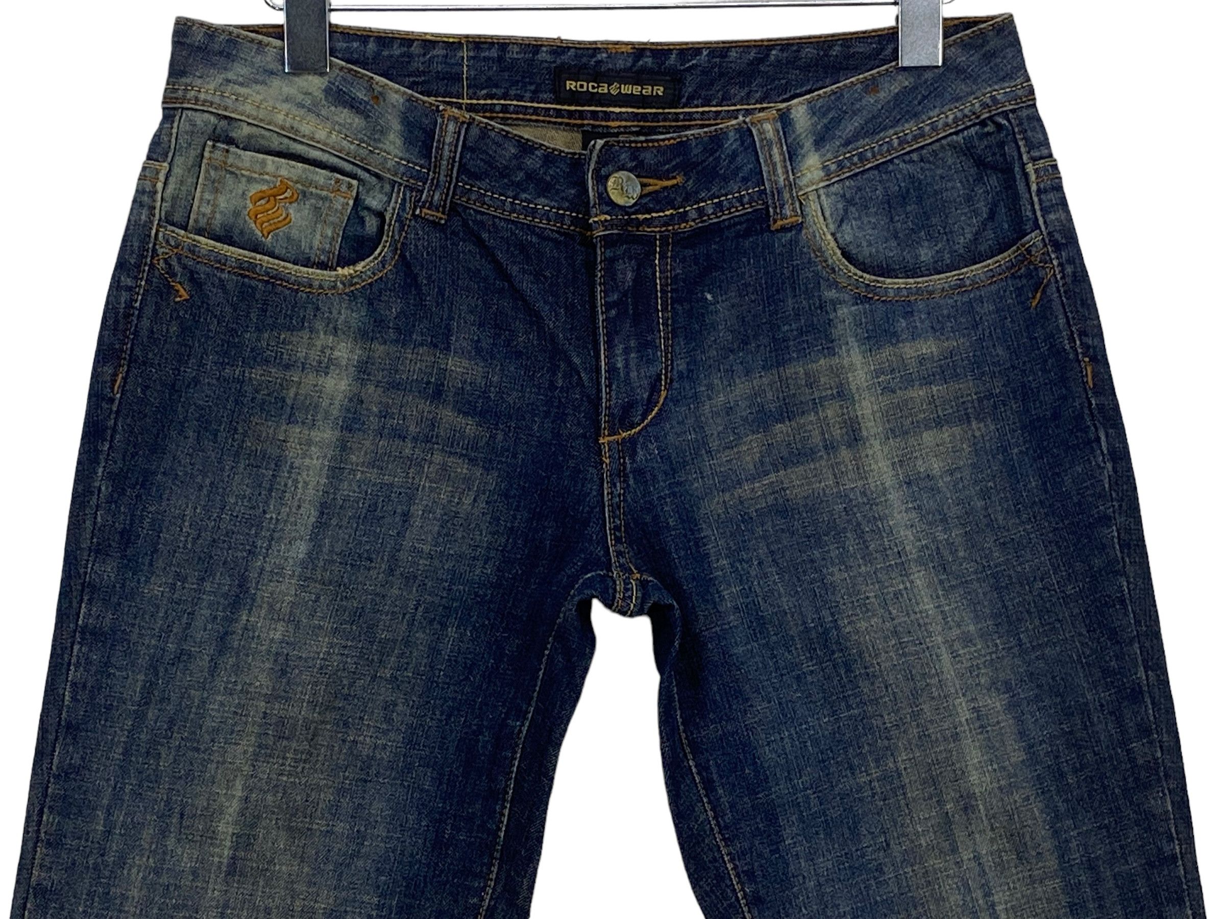 Jay-Z Rocawear Hip Hop Skateboards Flare Jeans Size 28" / US 6 / IT 42 - 3 Thumbnail