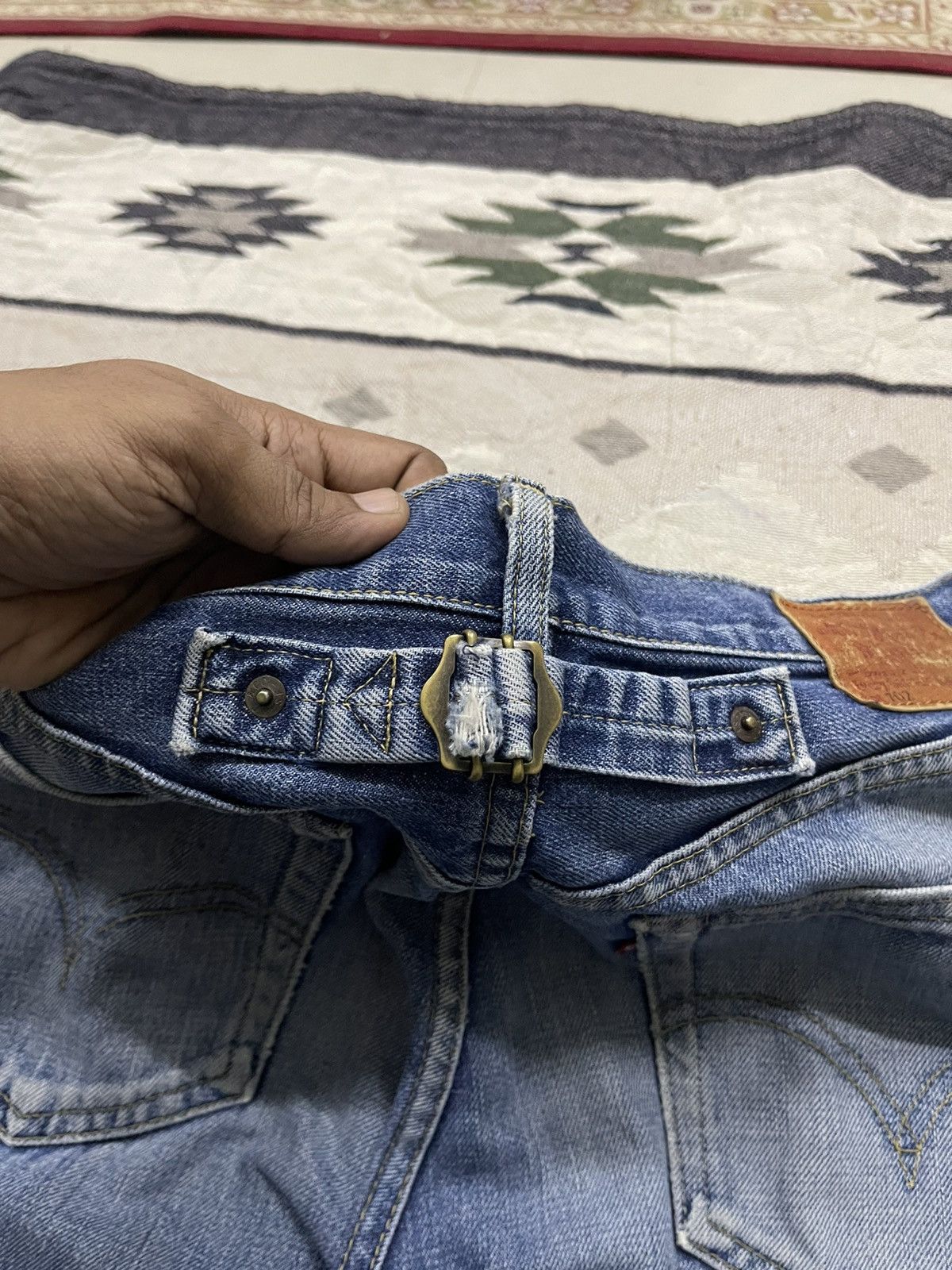 Levi's Vintage Clothing VINTAGE LEVIS 702 BIG E HOODED SELVEDGE DENIM JEANS Size US 32 / EU 48 - 20 Thumbnail