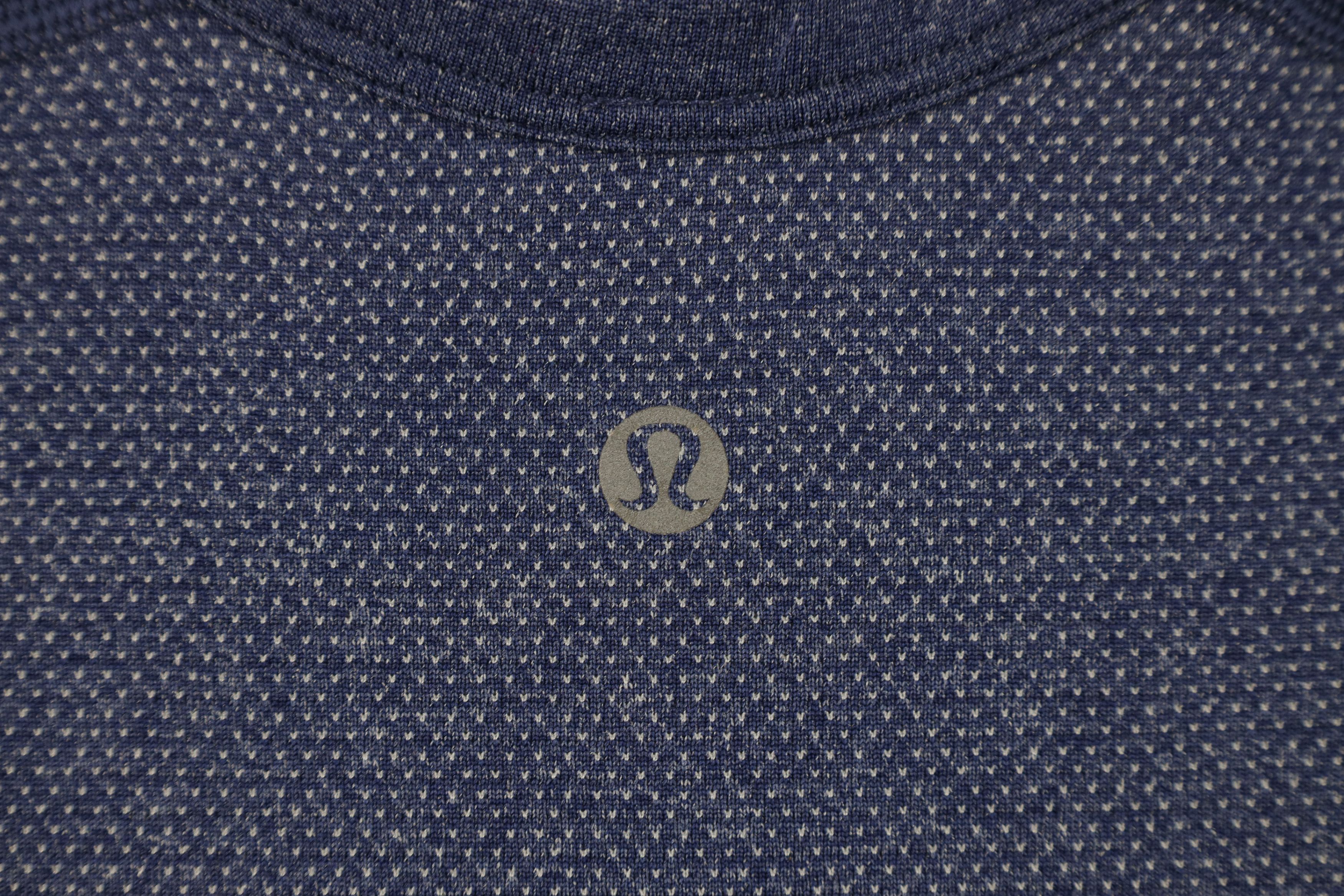 Lululemon Lululemon Vent Tech Short Sleeve Henley T-Shirt Heather Blue Size US S / EU 44-46 / 1 - 12 Thumbnail