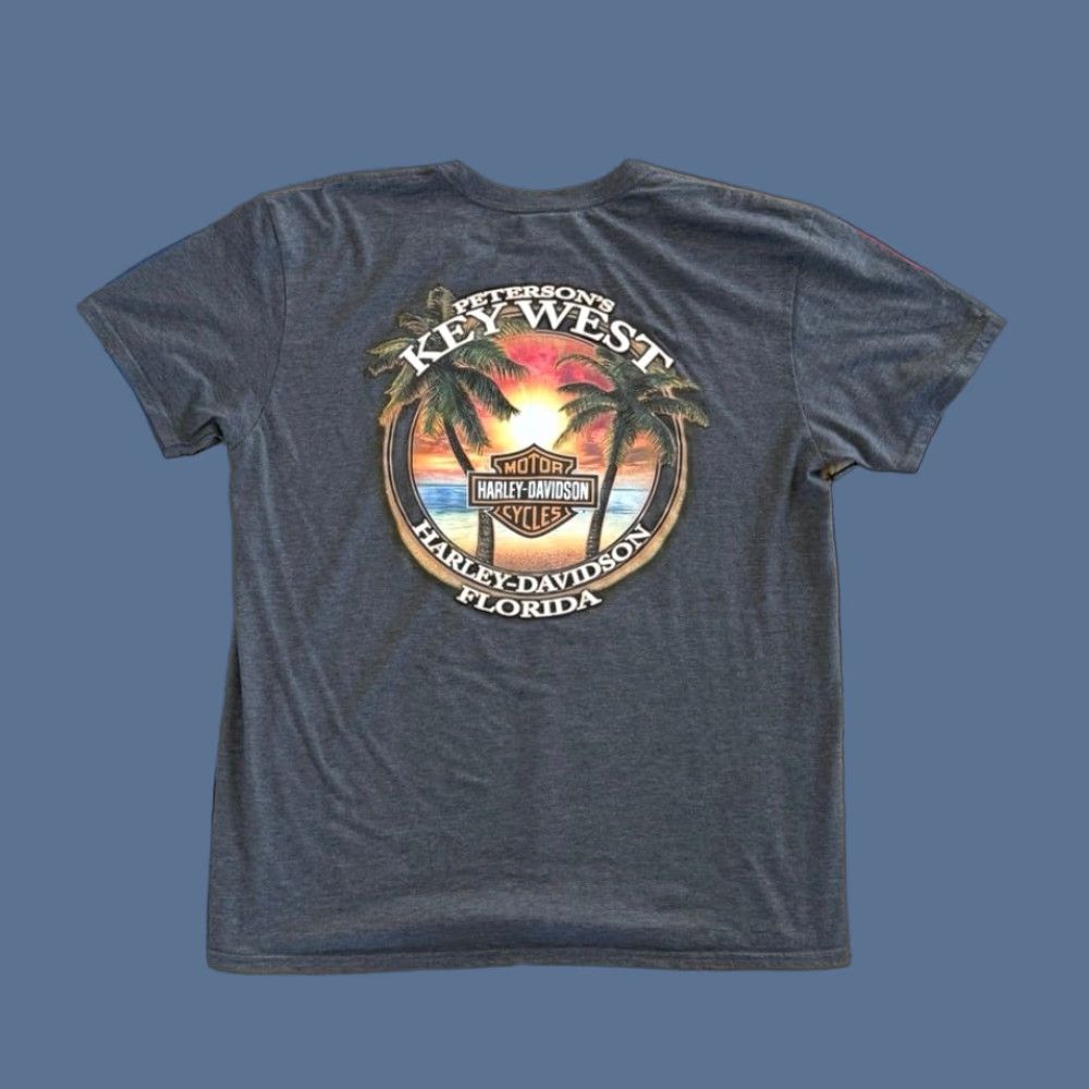 Harley Davidson Harley Davidson Shirt Mens XL Gray Short Sleeve Biker Motorcycle T-Shirt Double Sided Vintage: No Size US XL / EU 56 / 4 - 1 Thumbnail