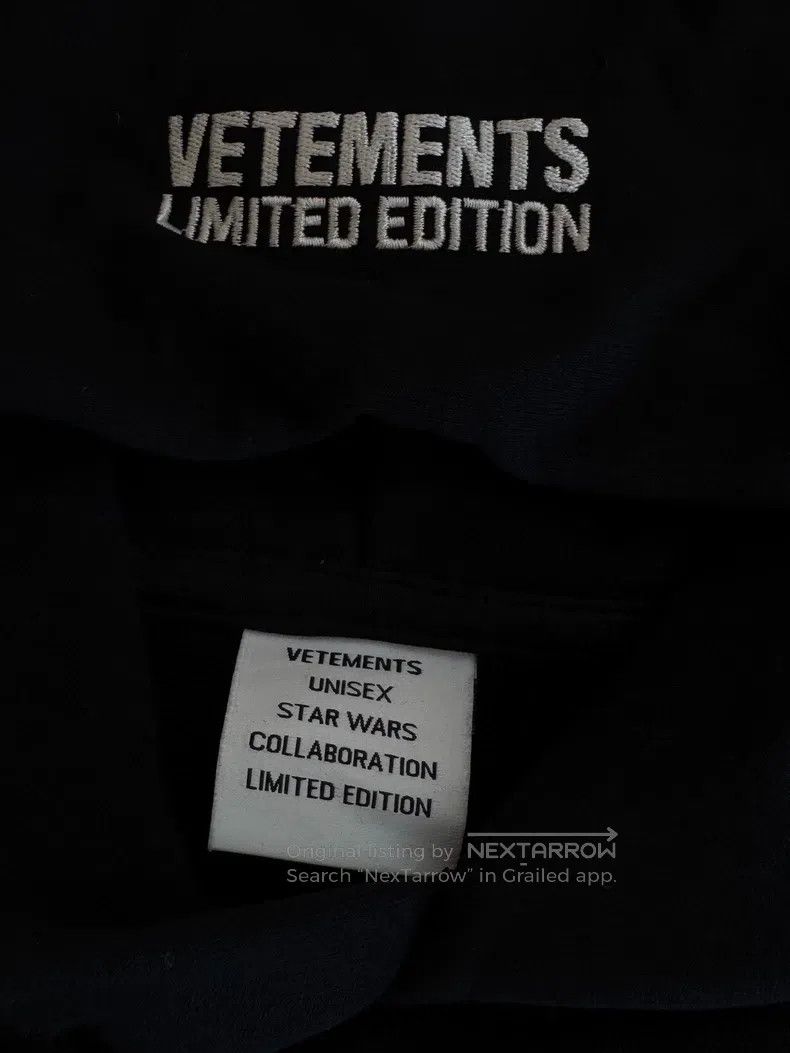 Vetements Vetements Hoodie, size XS, black hooded Size US XS / EU 42 / 0 - 4 Thumbnail