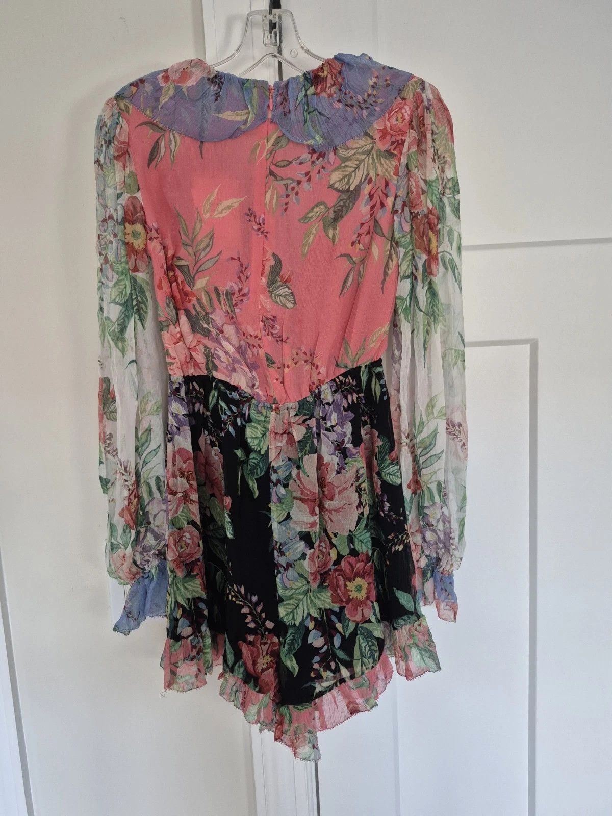 Zimmermann Bellitude Flutter Playsuit Romper Floral Silk Long Slv AU 0 Size S / US 4 / IT 40 - 8 Thumbnail