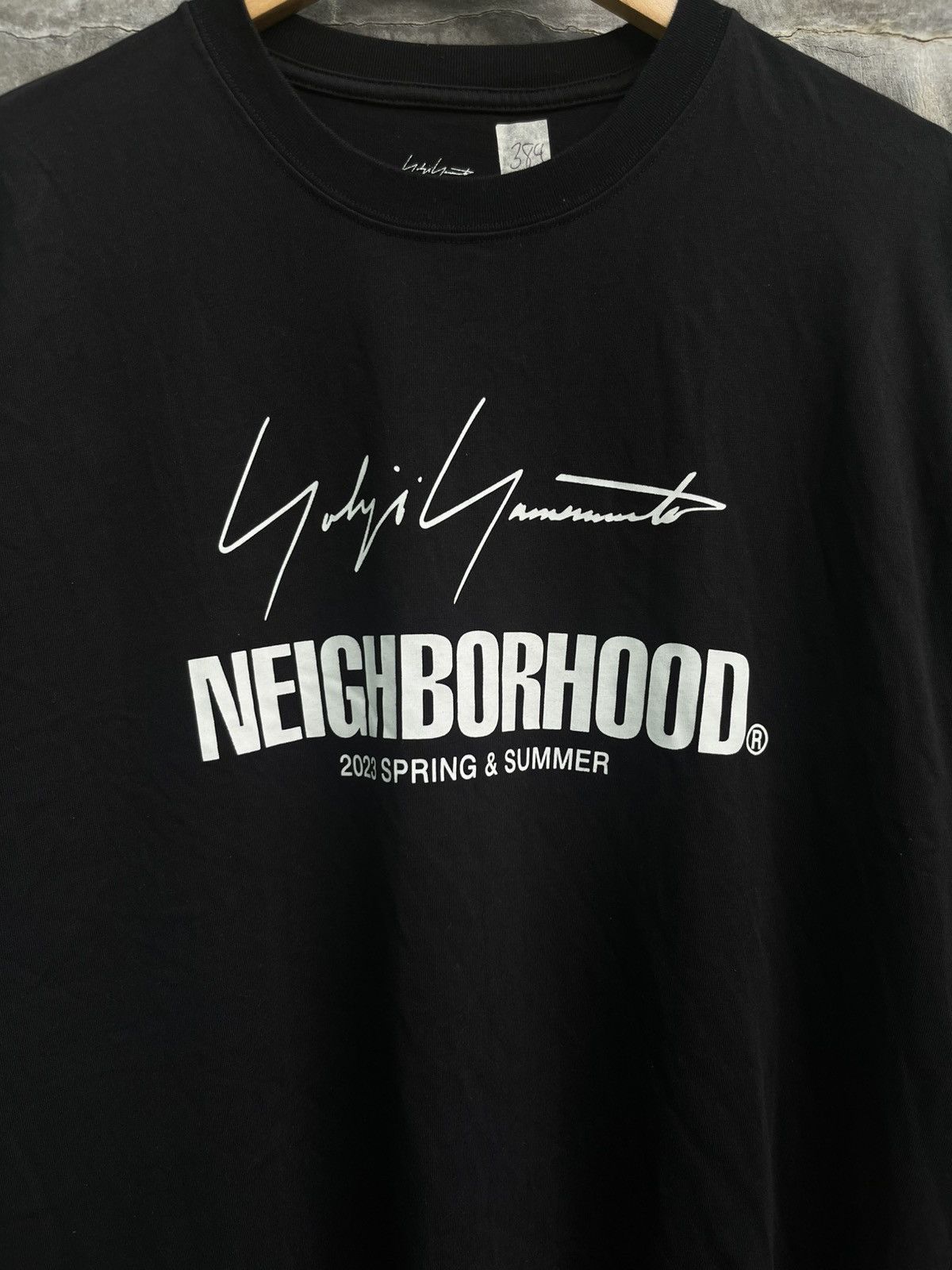 Neighborhood Yohji Yamamoto SS23 Logo Tee Size US L / EU 52-54 / 3 - 4 Thumbnail