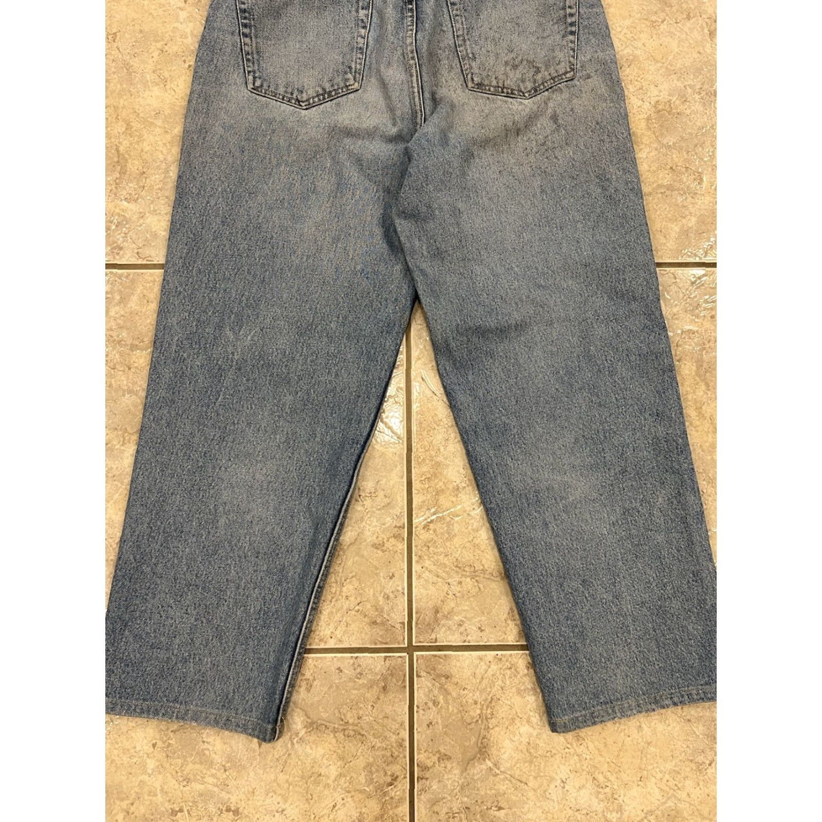 Denime VTG Sonoma Jeans Blue Denim Distressed 90s Baggy Loose 33x28 5-Pocket Mens Jeans Size US 33 - 3 Thumbnail