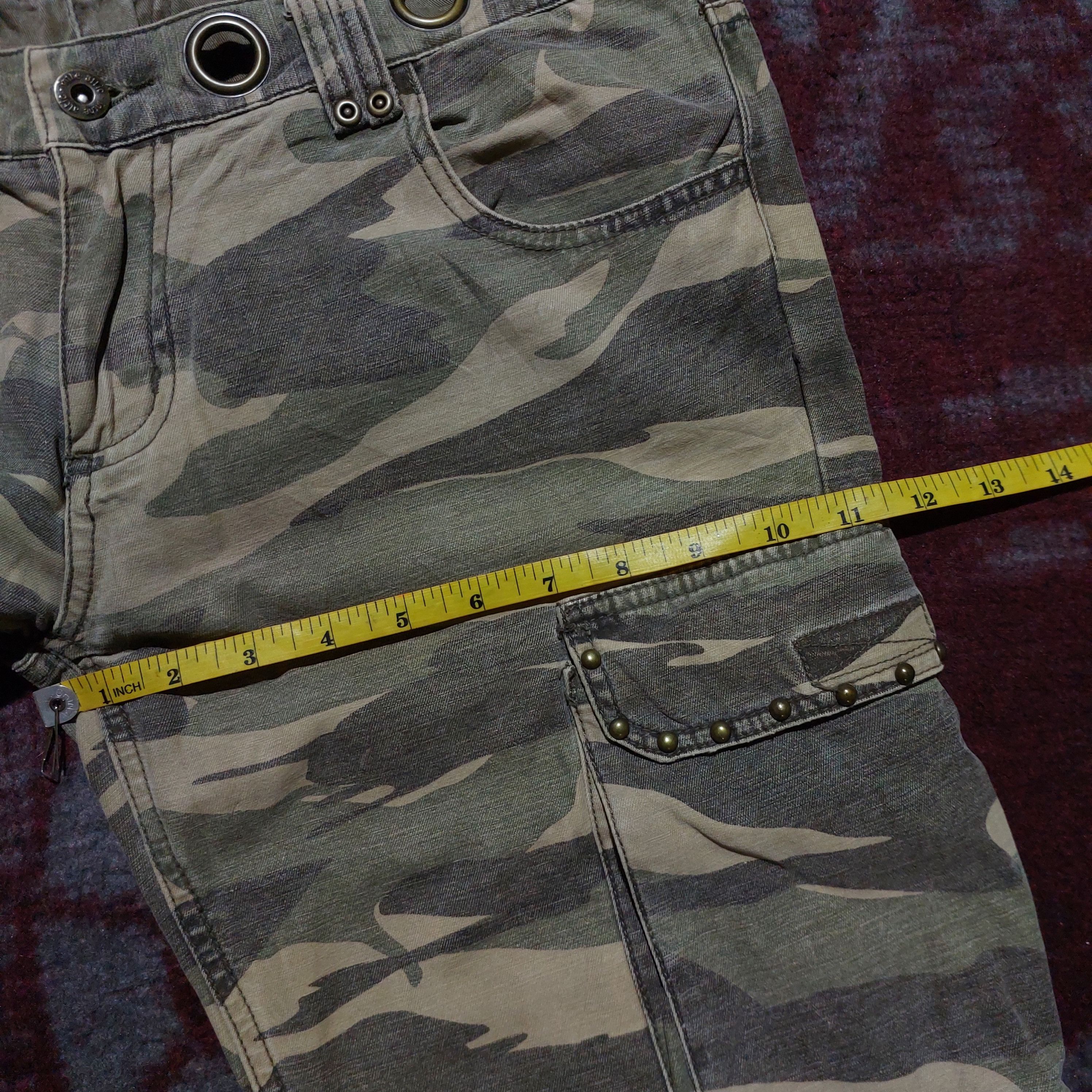 In The Attic 🔥rare In the attic camo double waist flare cargo pants Size US 32 / EU 48 - 18 Thumbnail