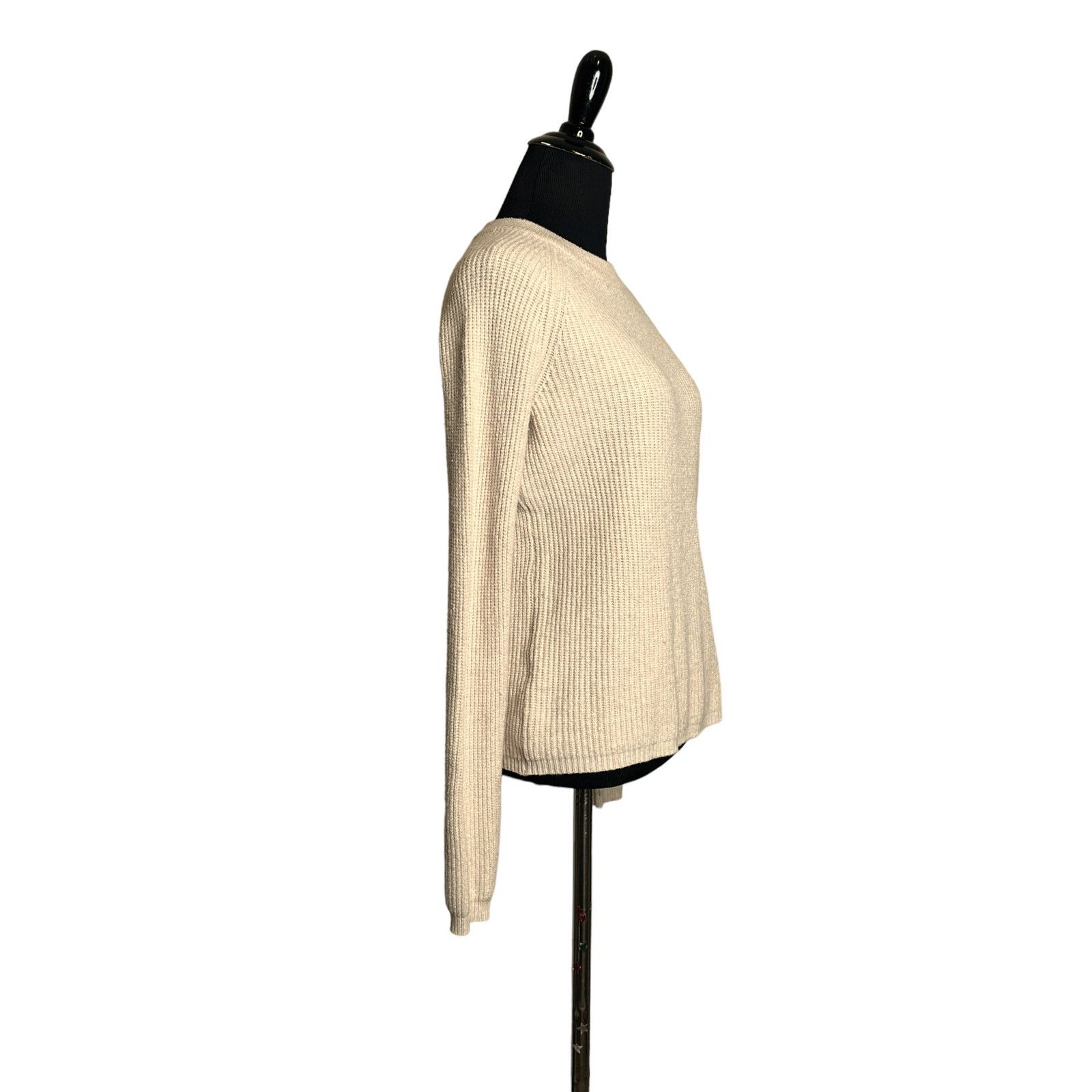 Elie Tahari Tahari beige cream crew neck long sleeves sweater size XS Size XS / US 0-2 / IT 36-38 - 4 Thumbnail