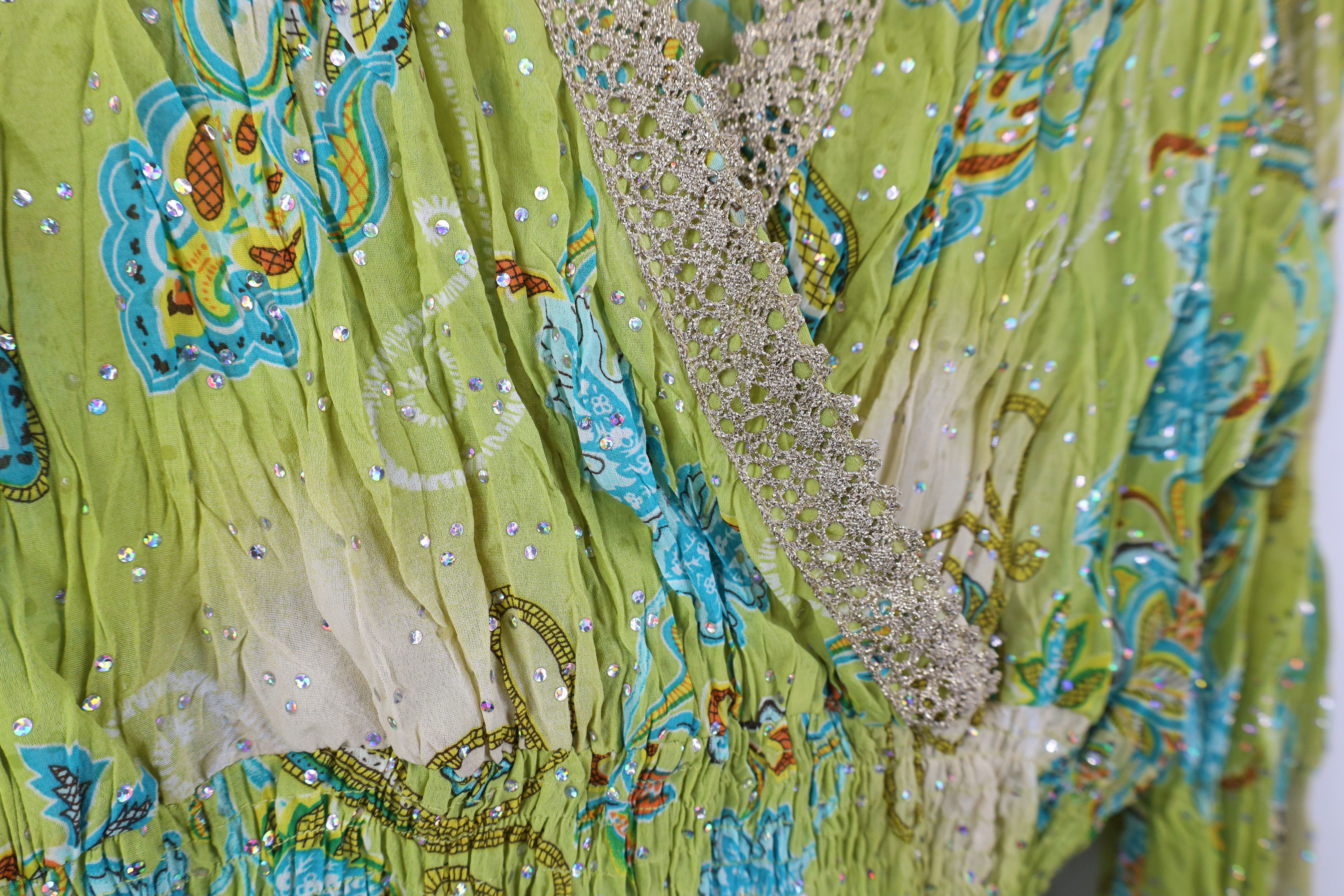 Vintage Vintage 90s Y2K Streetwear Bella Fairy Flower Sequin Shirt Size M / US 6-8 / IT 42-44 - 4 Thumbnail