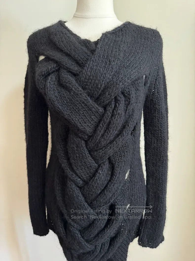 Comme des Garcons Comme Des Garcons Herringbone Knit Sweater Size S / US 4 / IT 40 - 7 Thumbnail