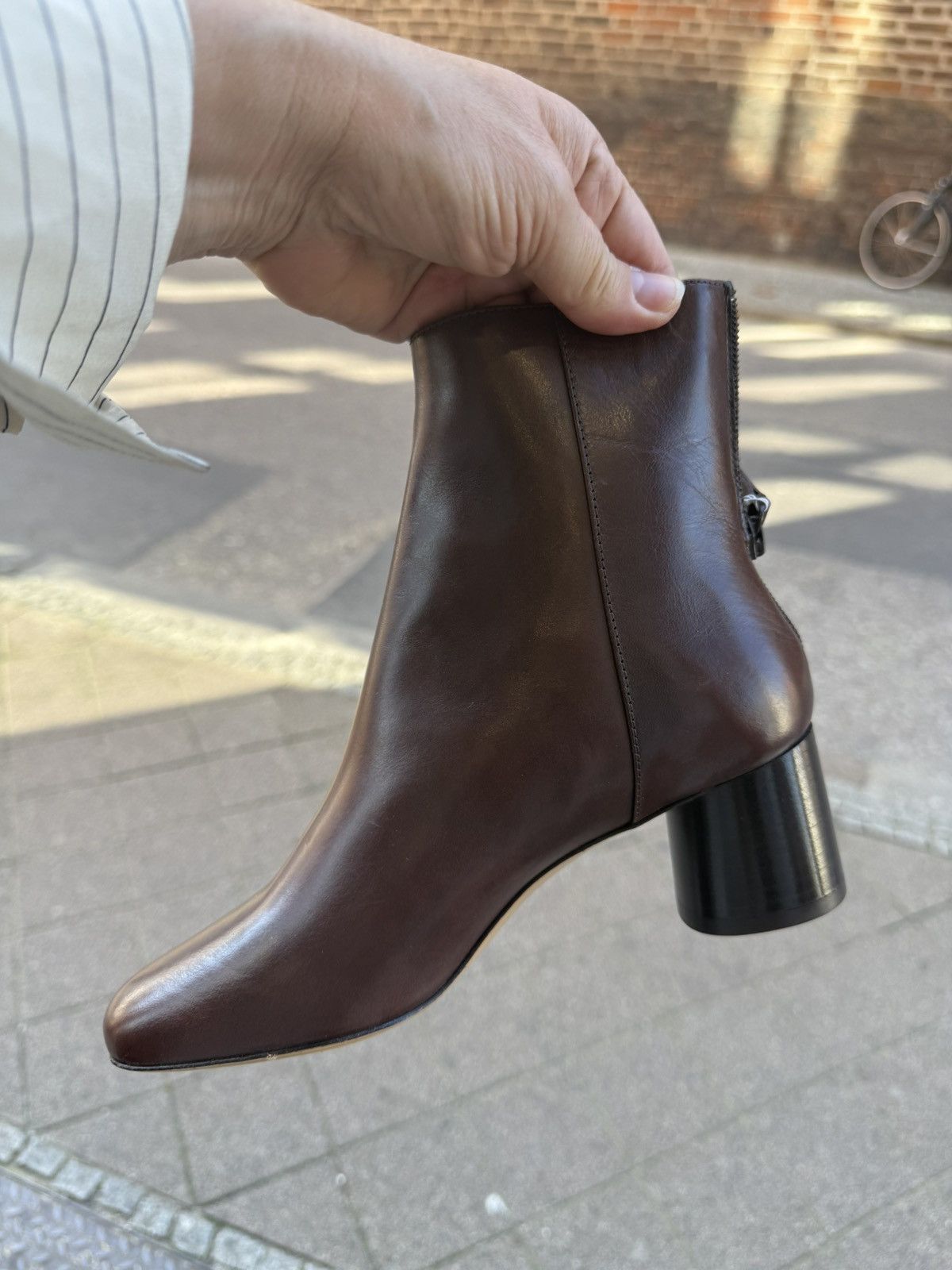 Sandro Brown Leather Ankle Boots Sandro Paris Women’s Size 36 Size US 6.5 / IT 36.5 - 14 Thumbnail