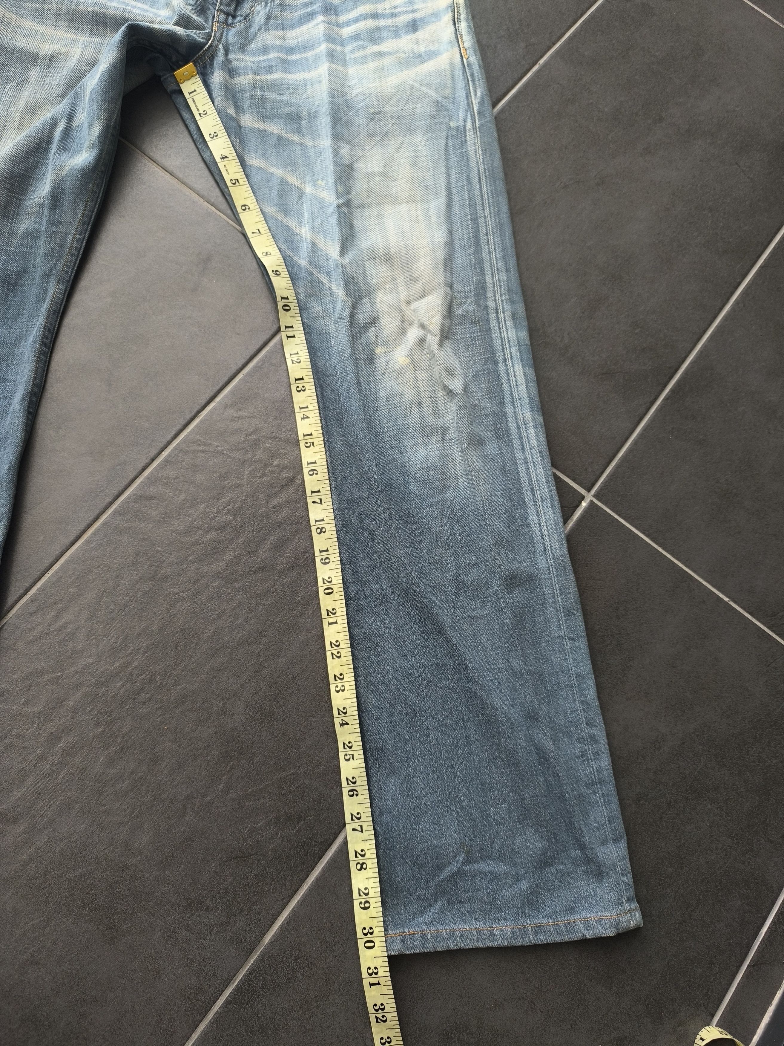 If Six Was Nine × Japanese Brand × Le Grande Bleu (L.G.B.) FLARE JEANS BUCKLE BACK NUMBER JEANS Size US 34 / EU 50 - 17 Thumbnail