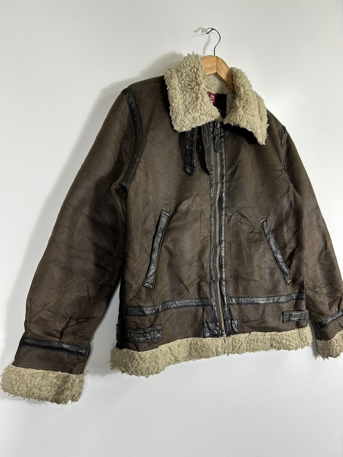 Alpha Industries ⚡️Vintage Y2K Alpha Industries B3 Style Jacket Size US M / EU 48-50 / 2 - 2 Thumbnail