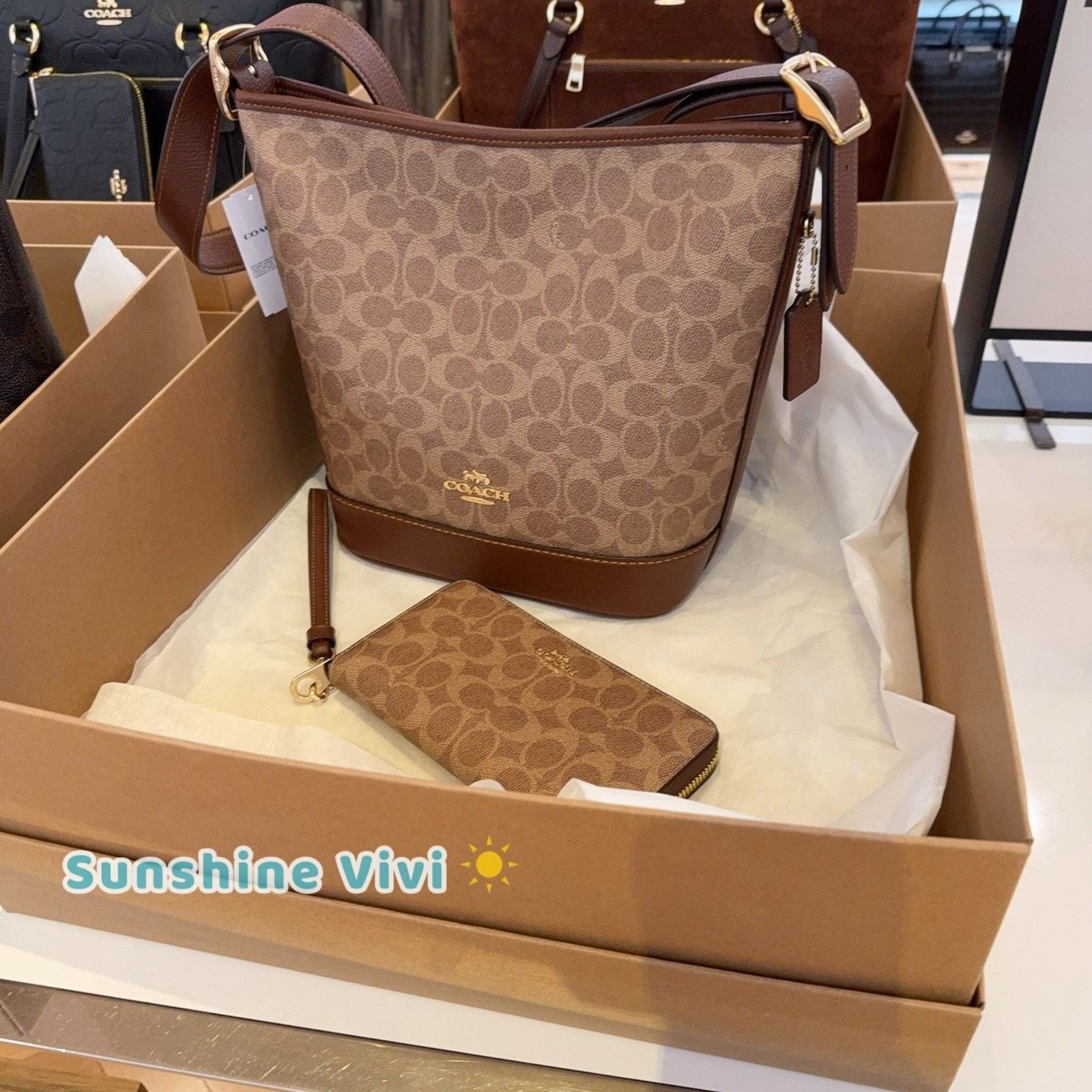 Coach NWT Bundle Coach Jude Duffle Bag CBH20 & CW778 Long Wallet Size ONE SIZE - 1 Thumbnail