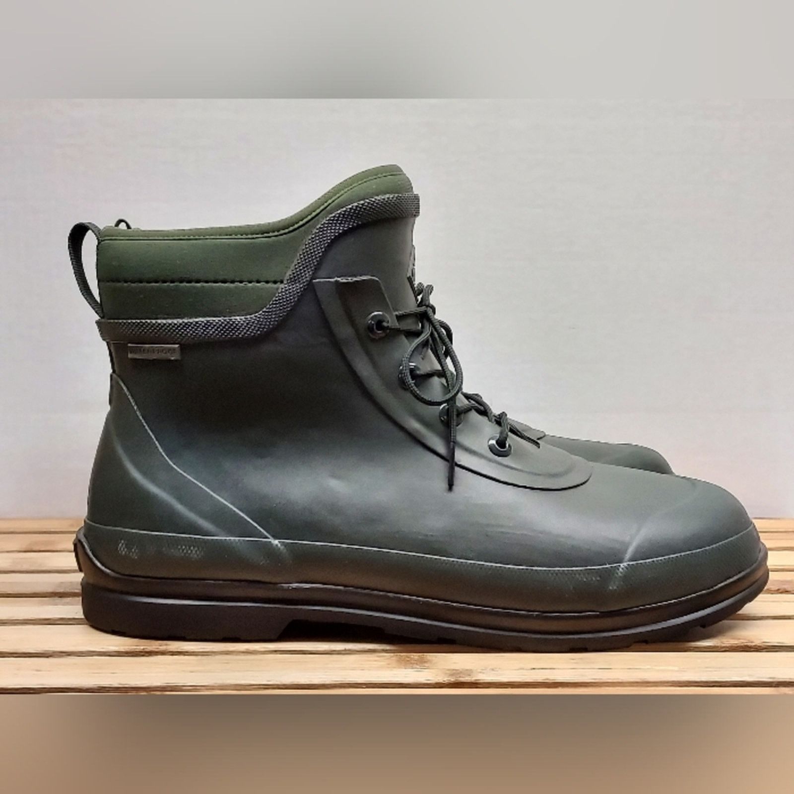 Other Muck Boots Mens Green Original Lace Waterproof Boots Size 15 Size US 15 / EU 48 - 6 Thumbnail