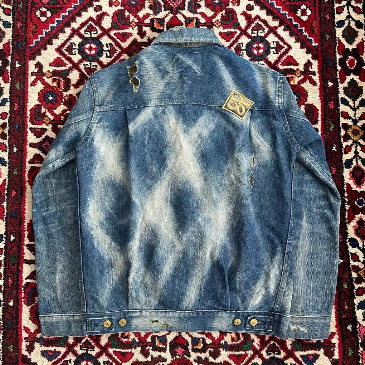 Levi's Clot x Levi’s 507 Golden Stitches Distressed Denim Jacket-2 Size US L / EU 52-54 / 3 - 3 Thumbnail