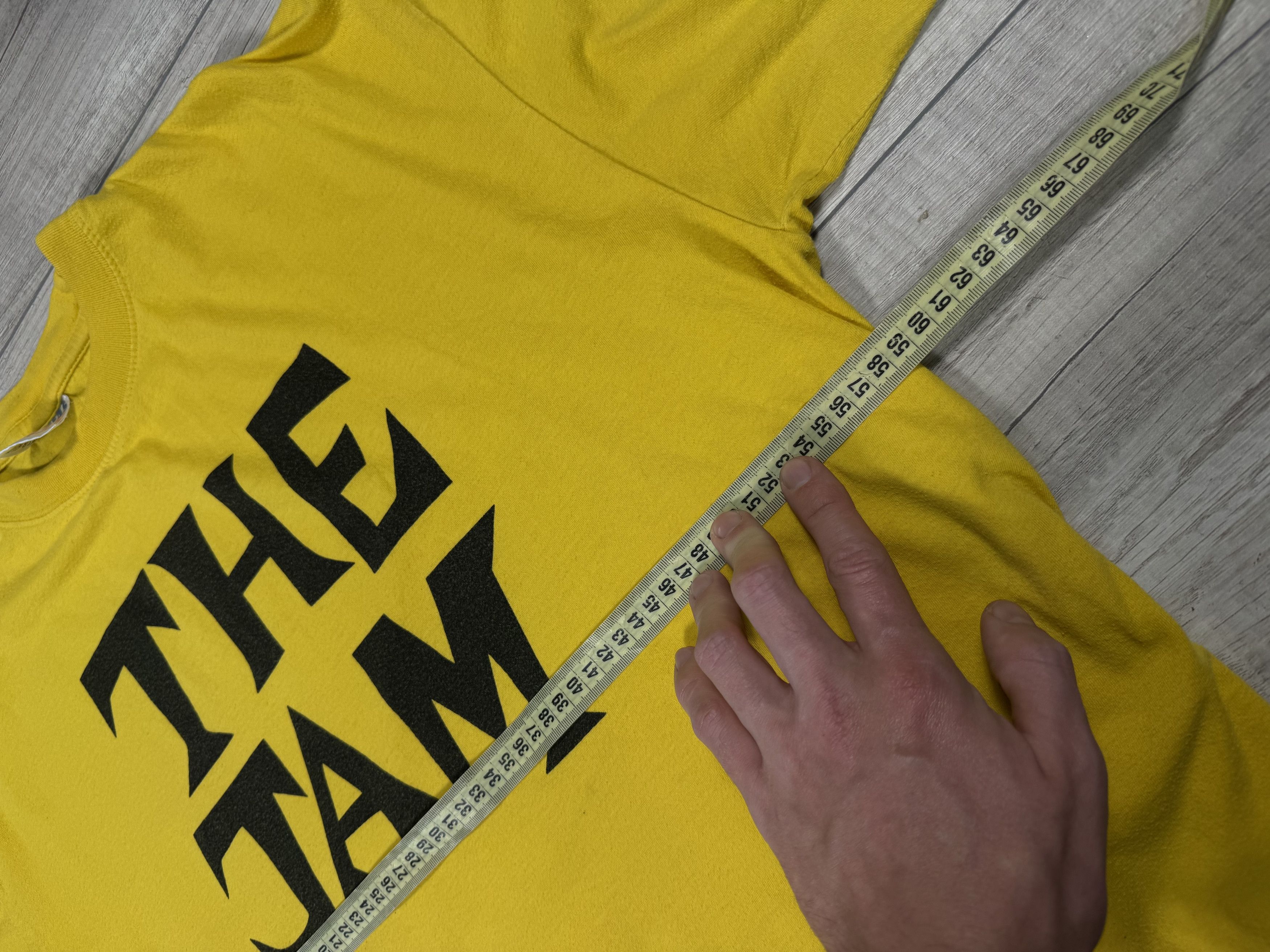 Band Tees THE JAM Vintage Yellow Band Rock Retro T Shirt Size L Size US L / EU 52-54 / 3 - 8 Thumbnail