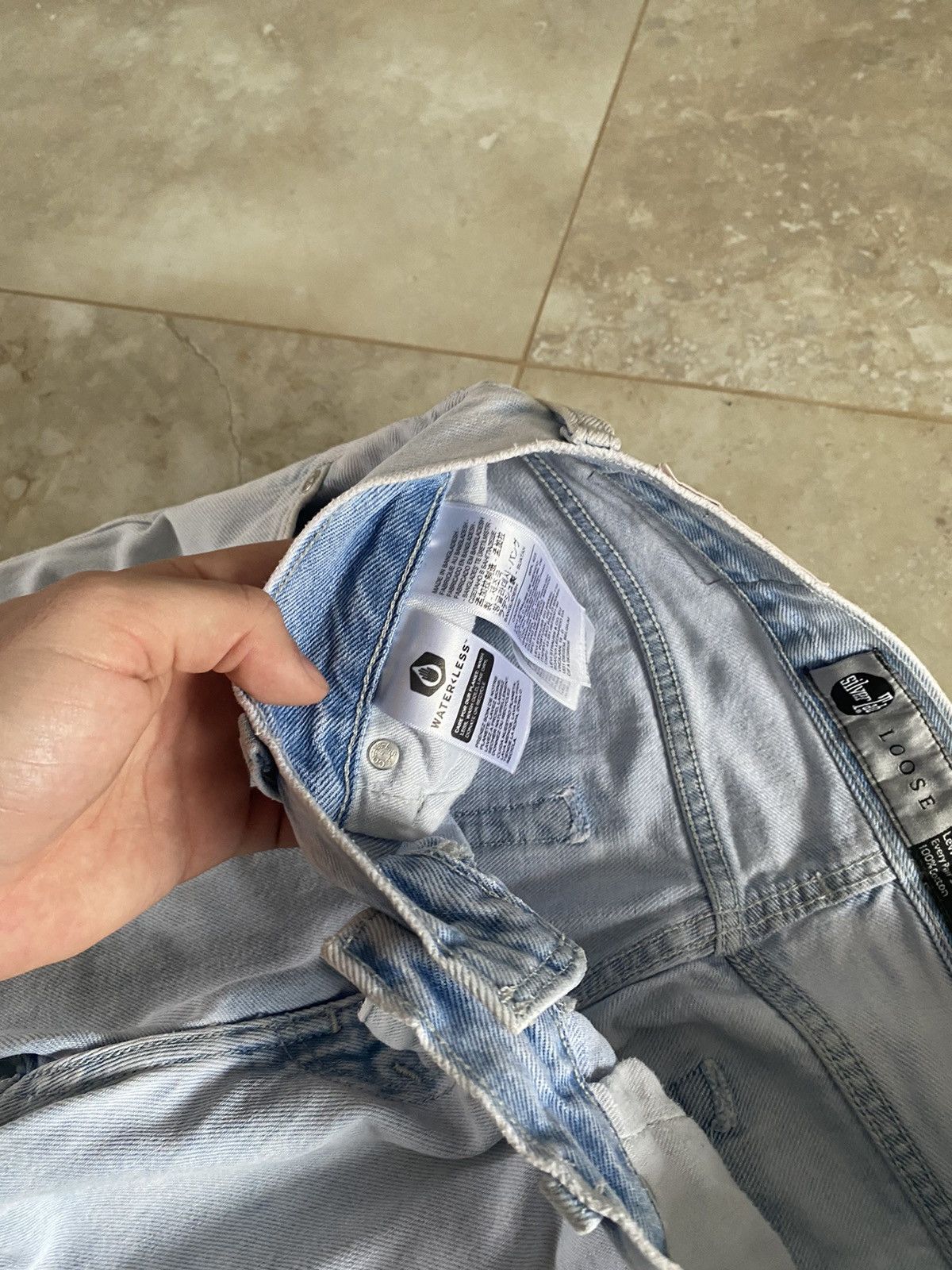 Levi's Vintage Levis SilverTab Baggy Loose Fit Jeans Blue Jeans Y2K Size US 29 - 11 Thumbnail