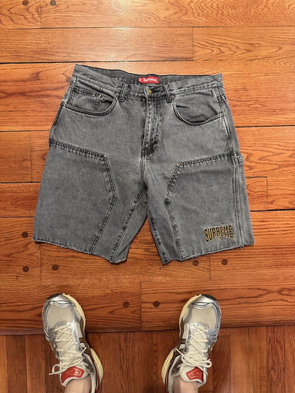 Supreme Supreme CUTOFF DOUBLE KNEE DENIM PAINTER SHORTS Pants
