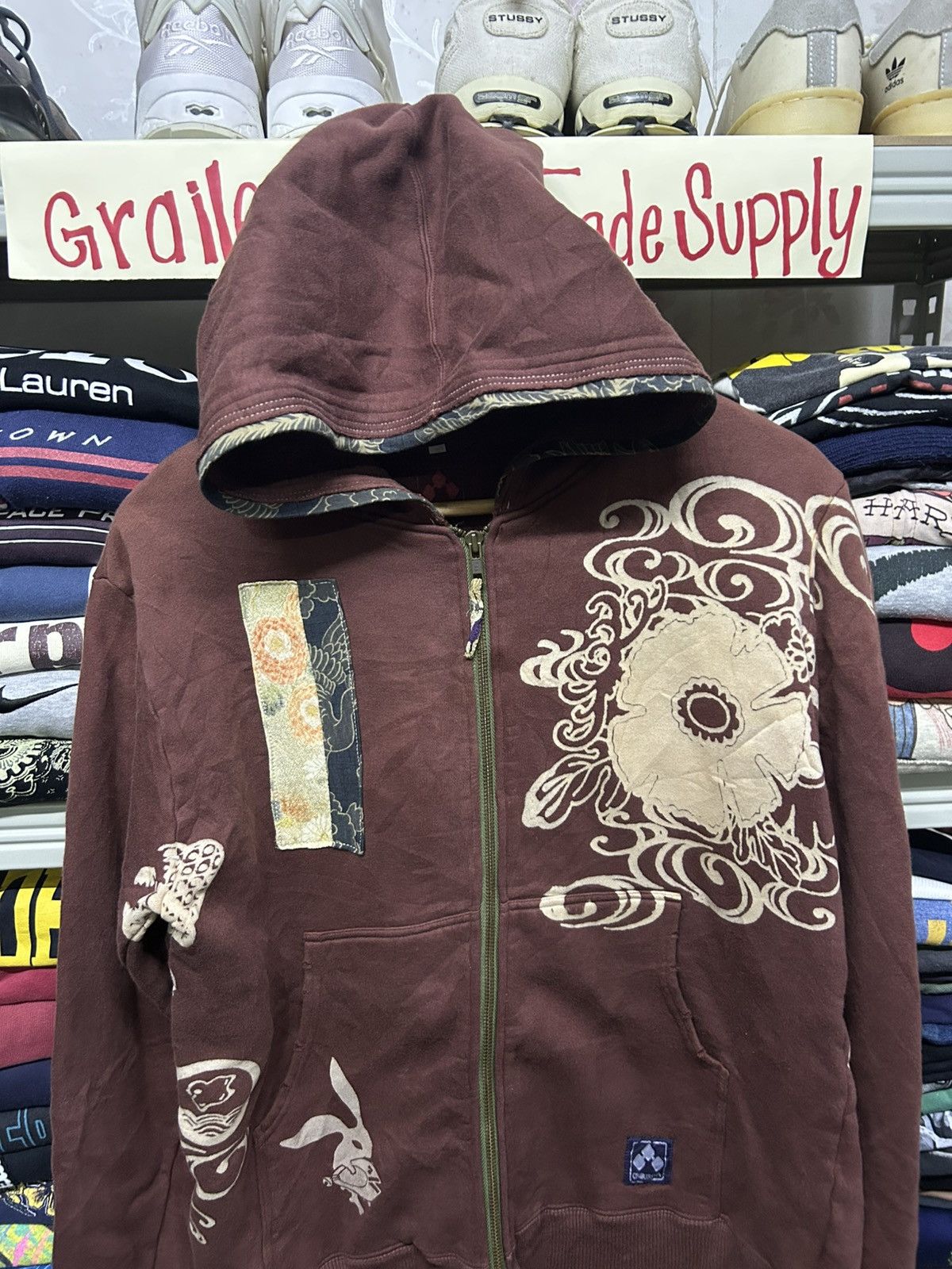 Japanese Brand Vintage Japanese motif hoodie Size US M / EU 48-50 / 2 - 2 Thumbnail