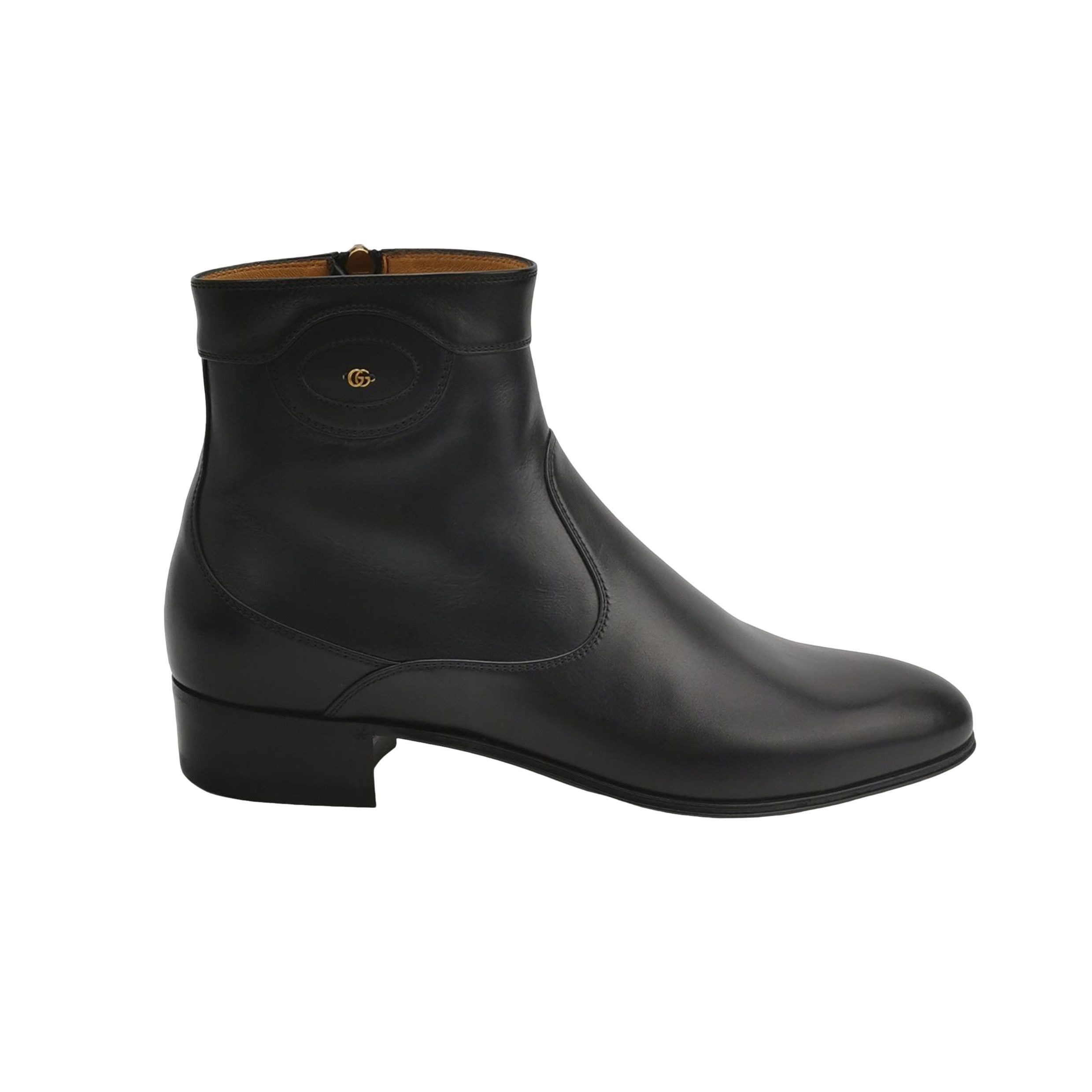 Gucci Gucci Leather GG Logo Ankle Boots Size 40 Size US 7 / EU 40 - 1 Thumbnail