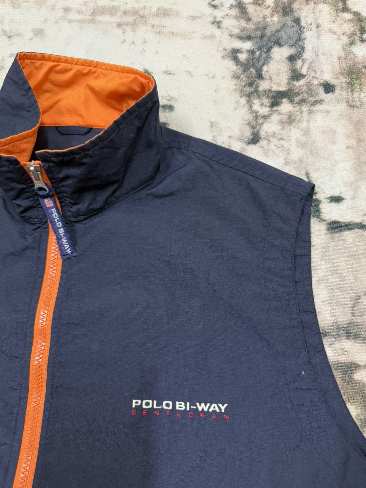 Japanese Brand Vintage 90s Polo bi-way Sentloran Sport Winbreaker Vest Size US L / EU 52-54 / 3 - 5 Thumbnail