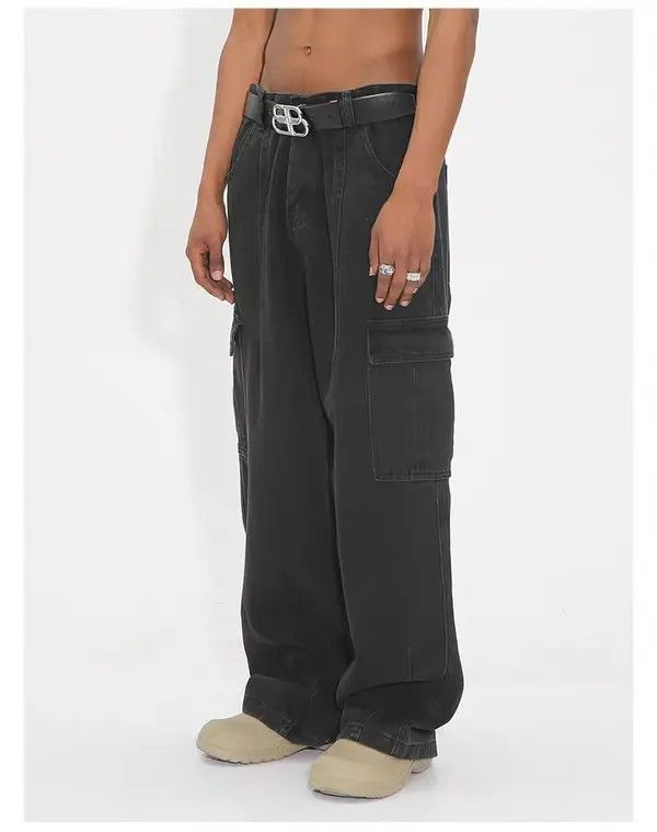 VIBE loose skate hiphop baggy cargo y2k jeans Size US 30 / EU 46 - 6 Thumbnail