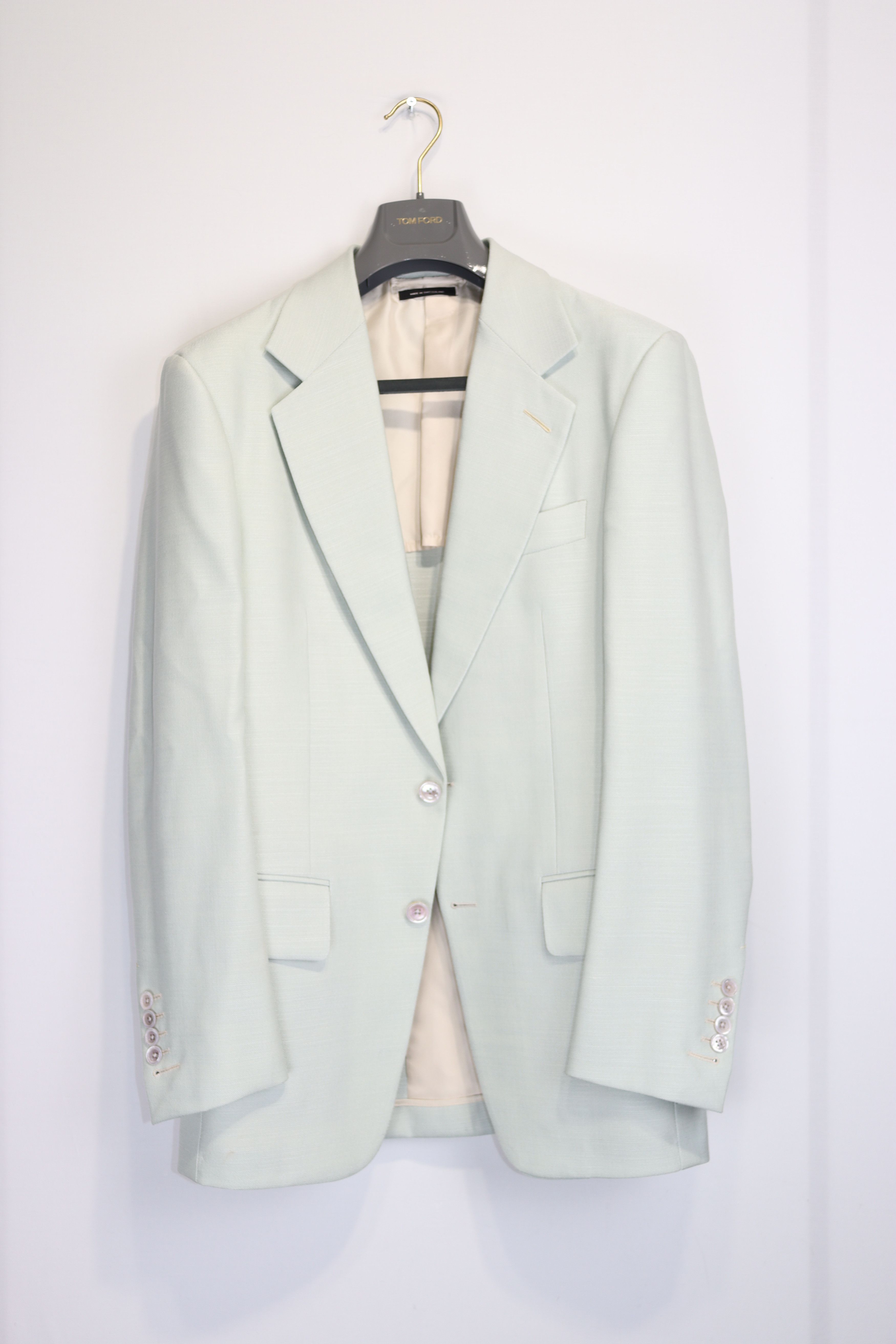 Tom Ford o1rshd1 New Spencer Blazer Jacket in Light Blue Size US S / EU 44-46 / 1 - 3 Thumbnail