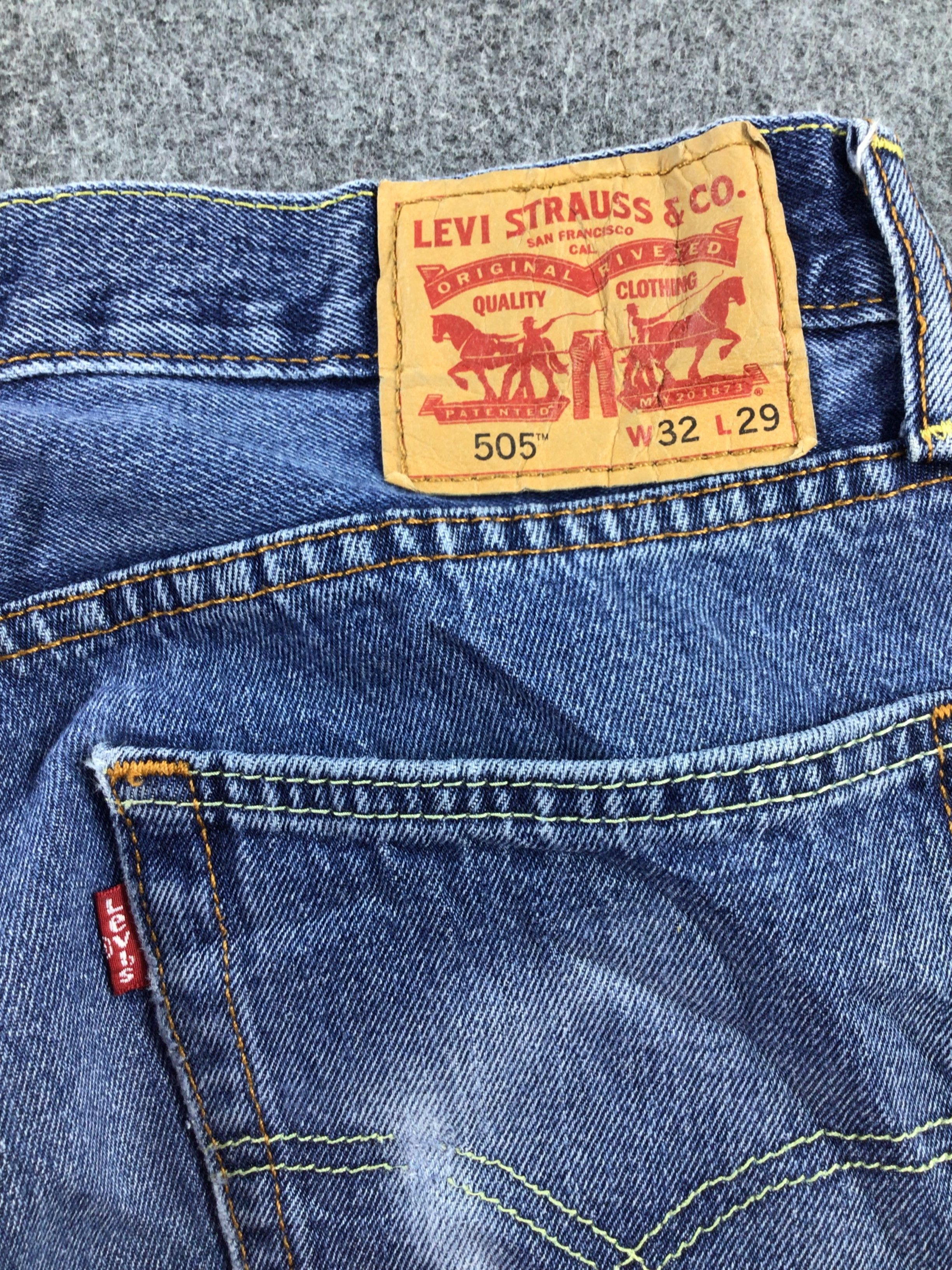 Levi's Vintage Blue Wash Levis 505 Jeans-J899 Size US 31 - 5 Thumbnail