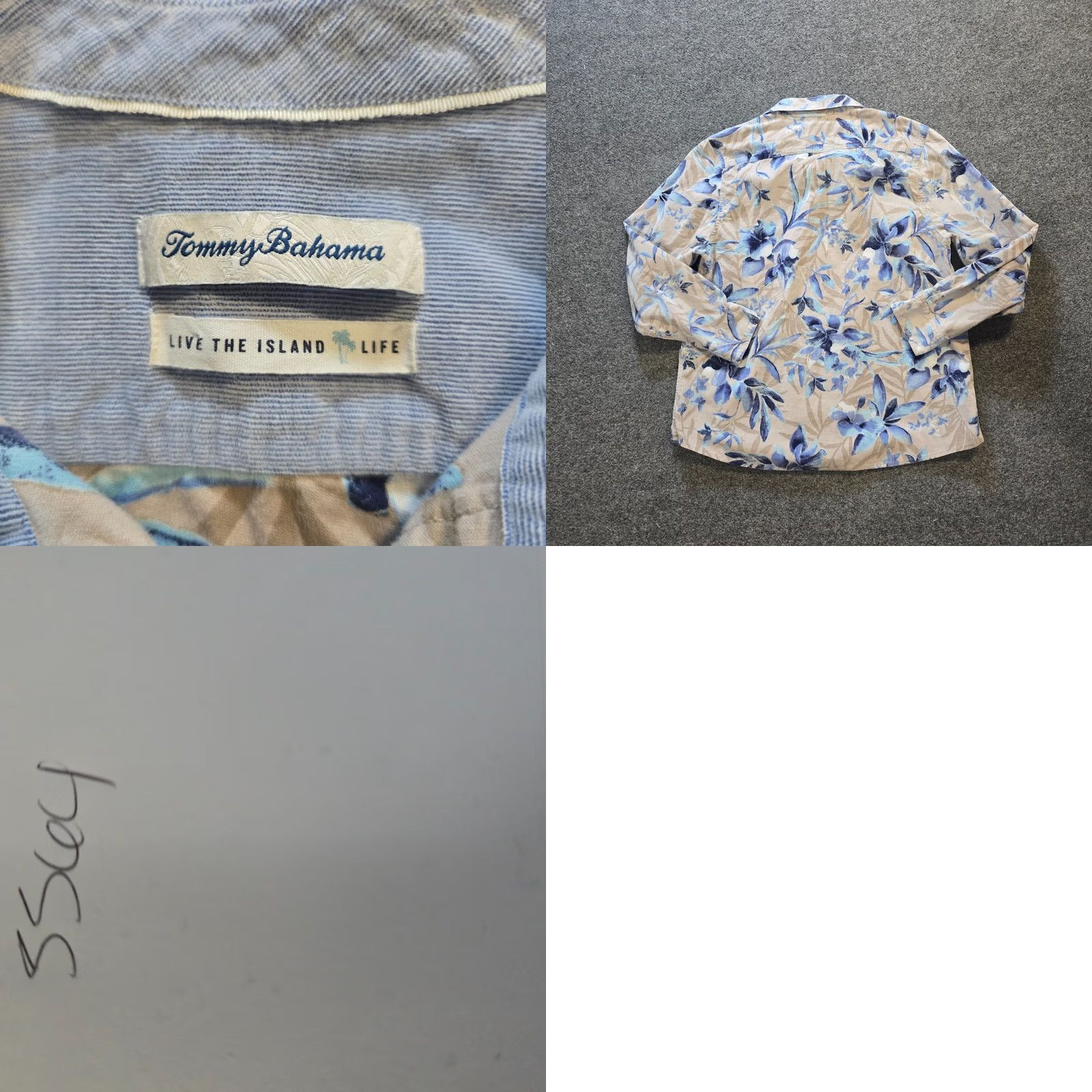Tommy Bahama Tommy Bahama Button-Up Top Womens Size L Tan Blue Floral Corduroy Casual Shirt Cap sleeve Corduroy Button-Up Capsule Size L / US 10 / IT 46 - 8 Thumbnail