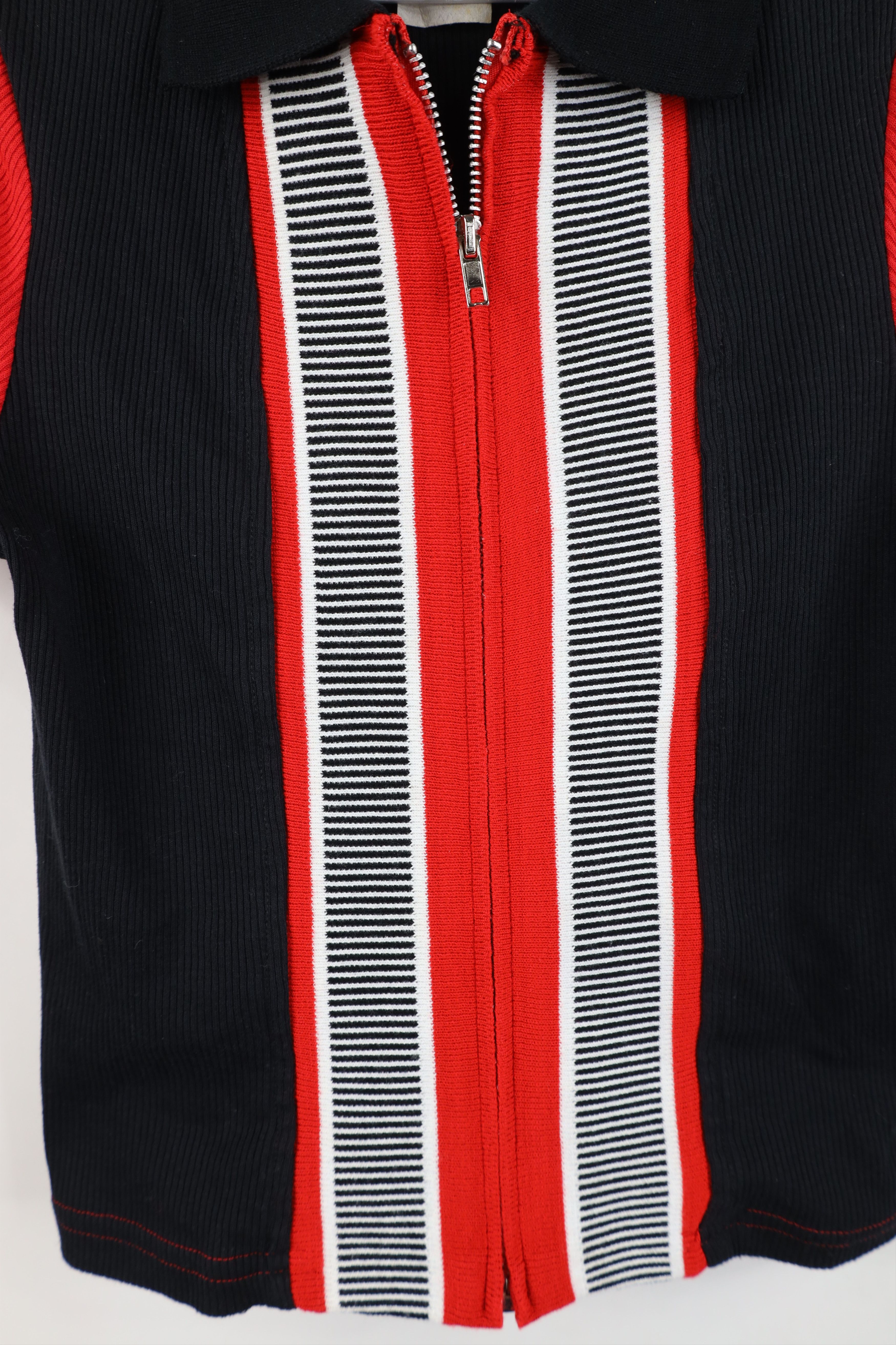 Vintage Vintage 90s Streetwear Panel Knit Full Zip Polo Babydoll USA Size M / US 6-8 / IT 42-44 - 4 Thumbnail