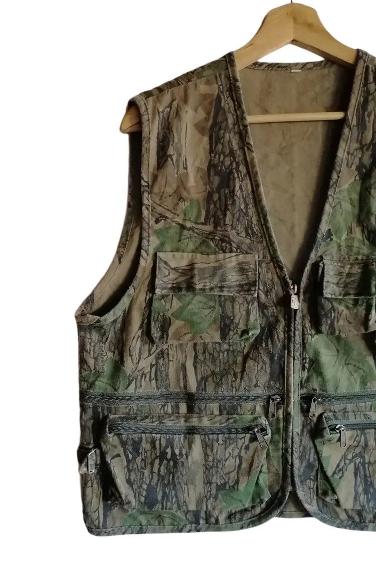 Hunter Vintage Camouflage Rebark Men's Vest Jacket Size US S / EU 44-46 / 1 - 4 Thumbnail