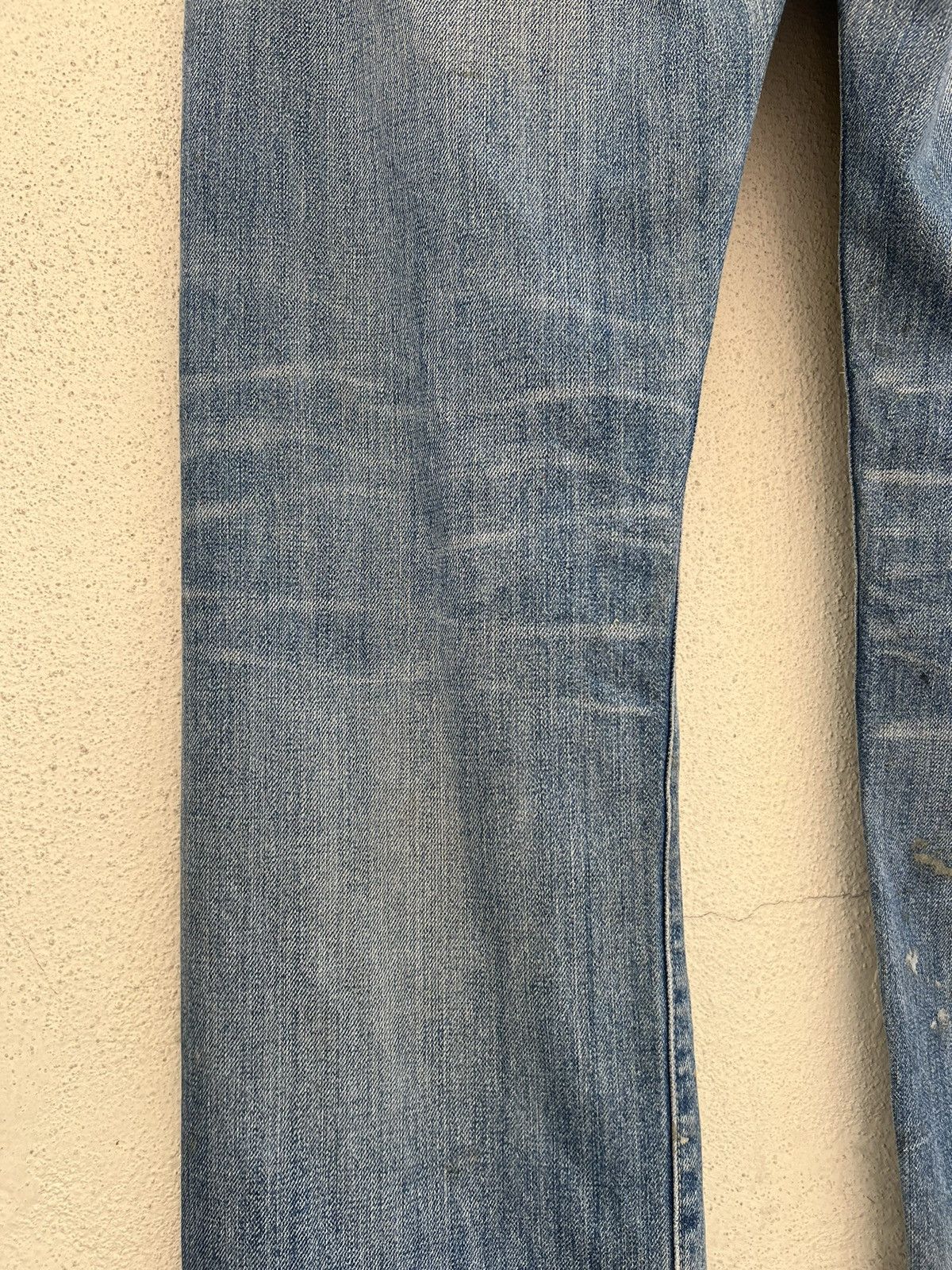 Levi's Vintage Clothing Dirty Mud 2005 LVC Levi’s 501 Big E Rip Denim Selvedge Jeans Size US 35 - 17 Thumbnail