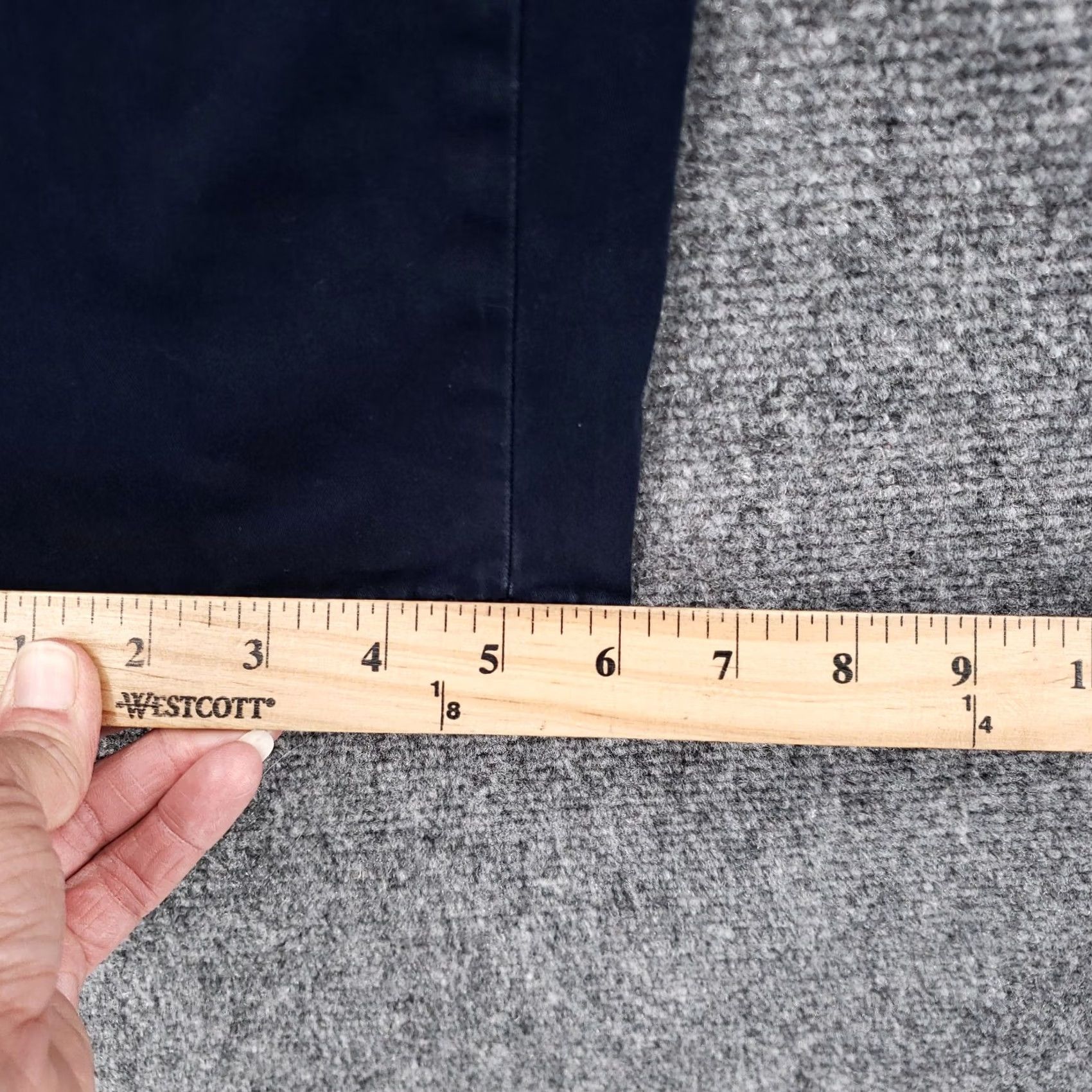 Talbots Talbots Pants Womens Blue Slim Fit Mid Rise Straight Leg Stretch Utility Ankle Size 6 Size 28" / US 6 / IT 42 - 4 Thumbnail