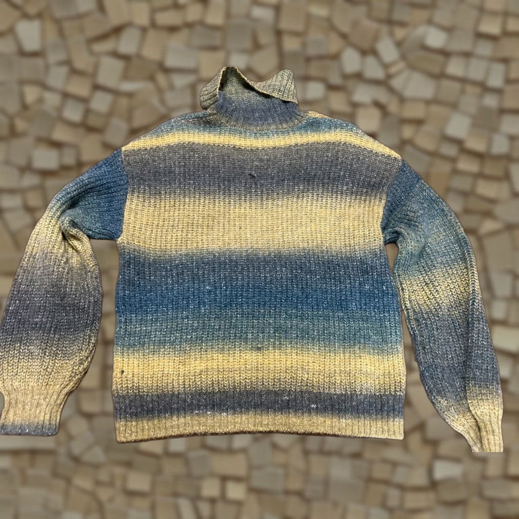 Old Navy Old Navy Sweater Women's XL Tall Green Blue Yellow Pullover Turtleneck Long Sleeve Animal Print Womens Size XL / US 12-14 / IT 48-50 - 1 Thumbnail