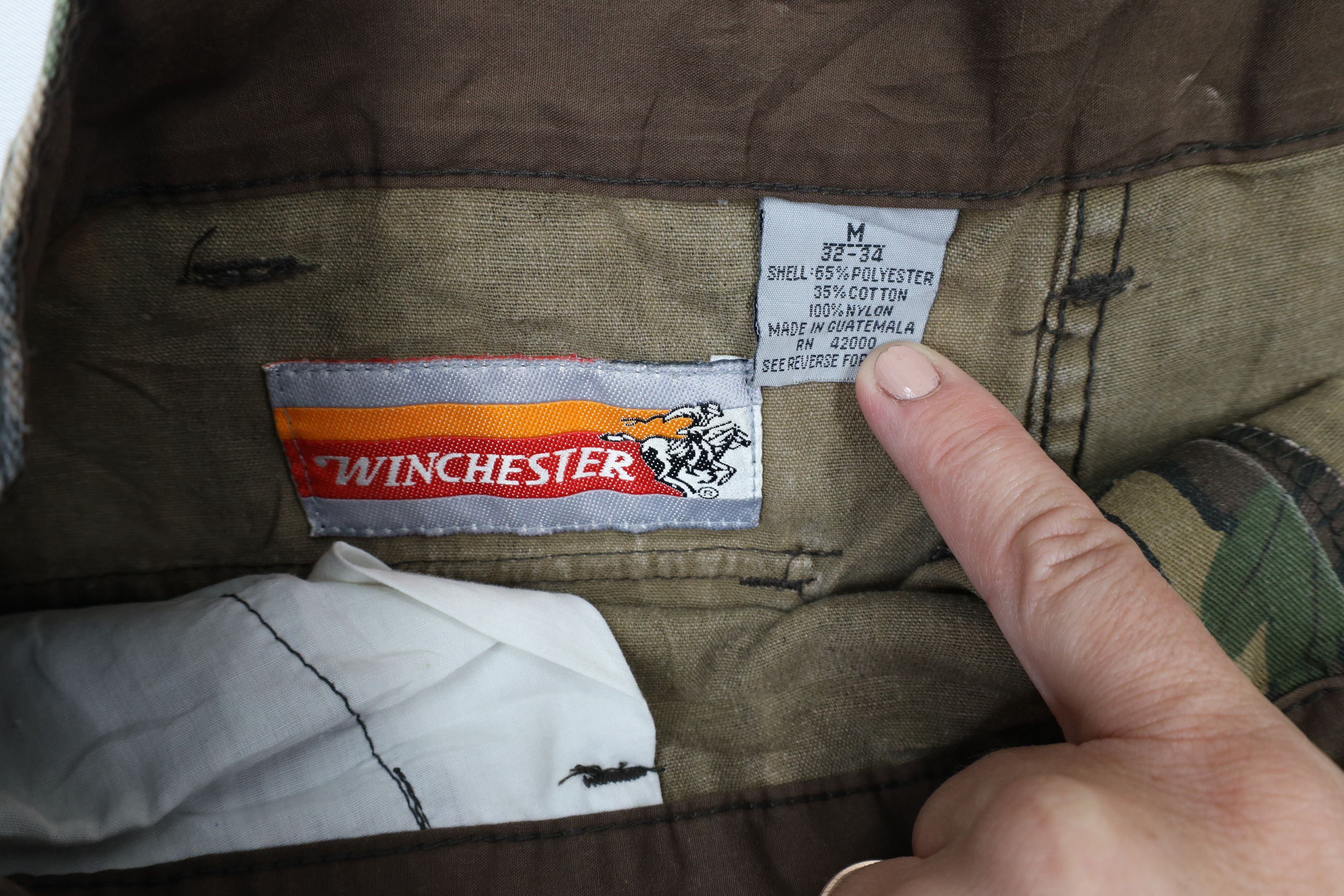 Vintage × Winchester Vintage 90s Winchester Camouflage Field Brush Pants Size US 34 / EU 50 - 7 Thumbnail