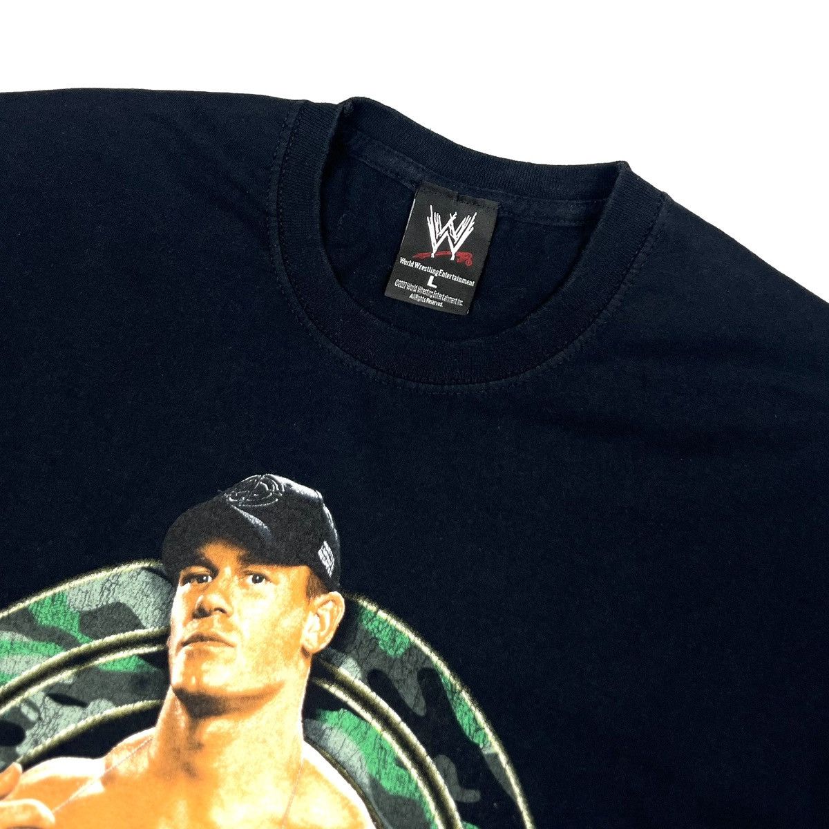 Vintage Vintage 2007 WWE WWF John Cena Black Cotton T Shirt Size L Size US L / EU 52-54 / 3 - 8 Thumbnail