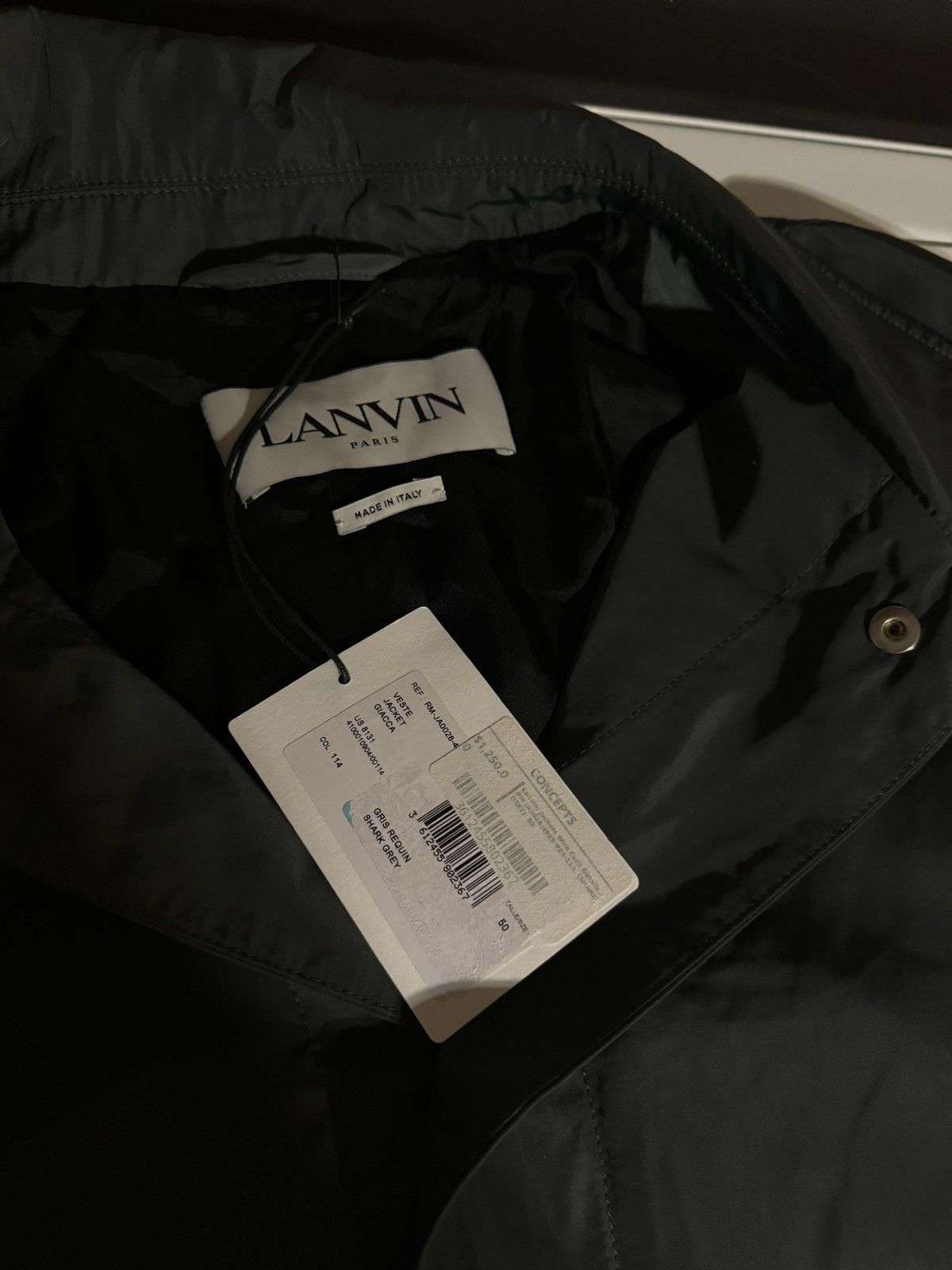 Lanvin Lanvin curb jacket grey shark size L NWT Size US L / EU 52-54 / 3 - 12 Thumbnail