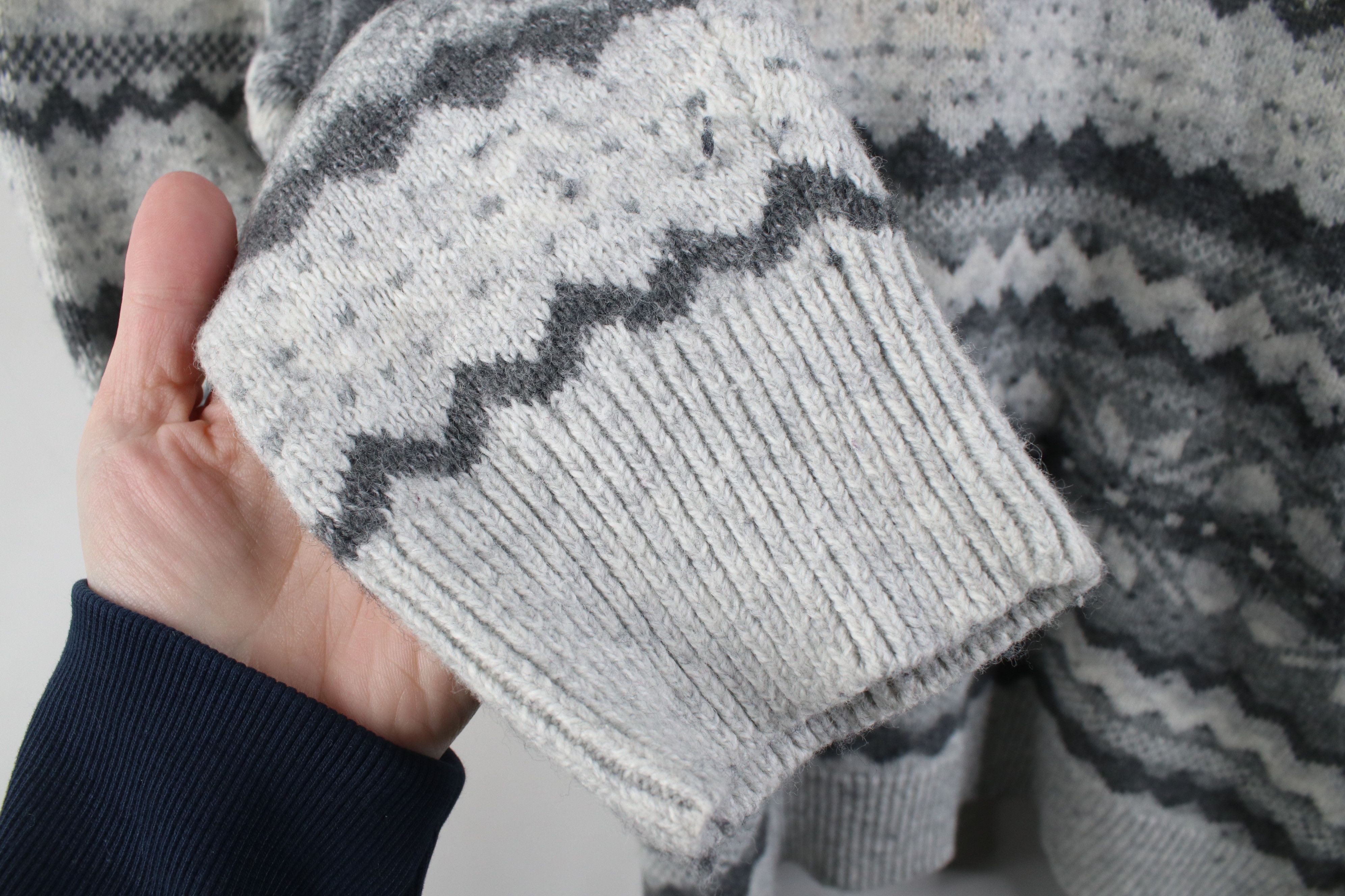 Lands' End Vintage Lands End Wool Blend Knit Fair Isle Crewneck Sweater Size US L / EU 52-54 / 3 - 5 Thumbnail