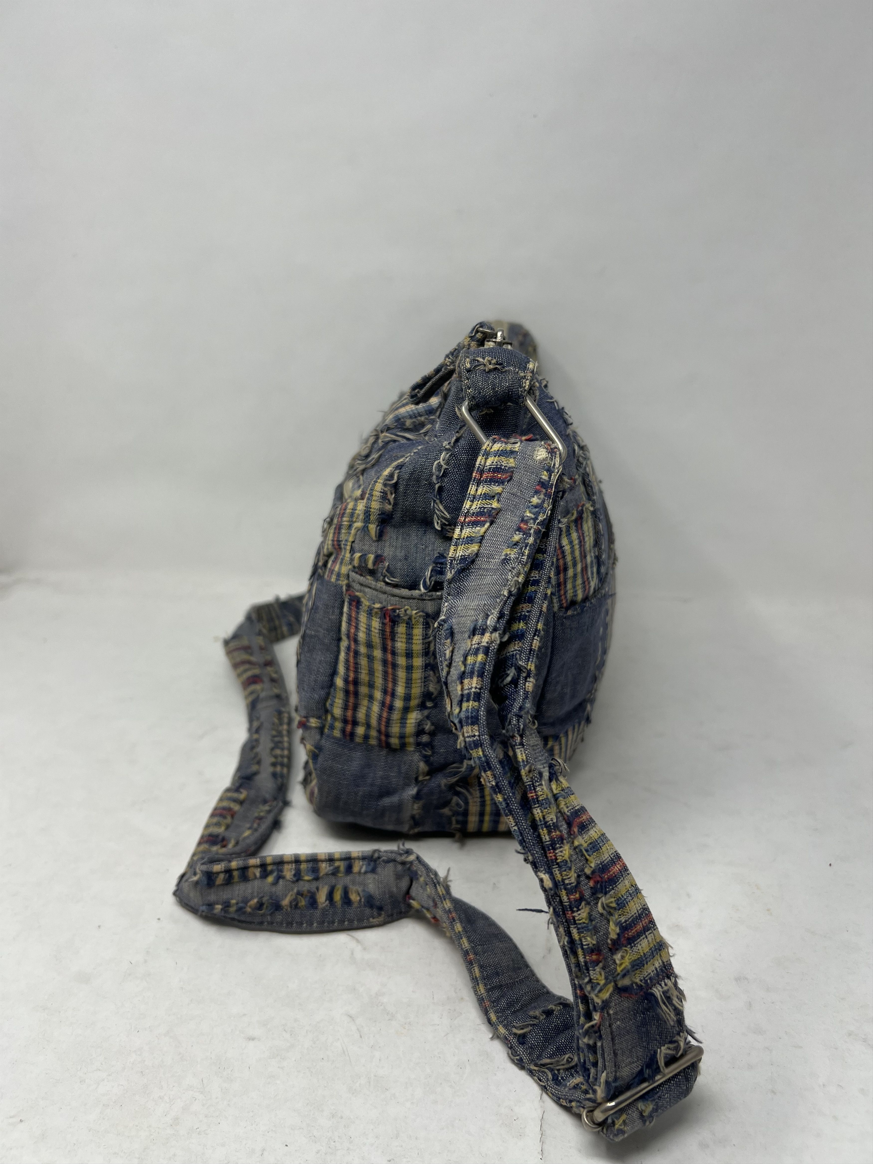 Japanese Brand Quilted Patchwork Boro Sashiko Shoulder Strap Bag Size ONE SIZE - 3 Thumbnail