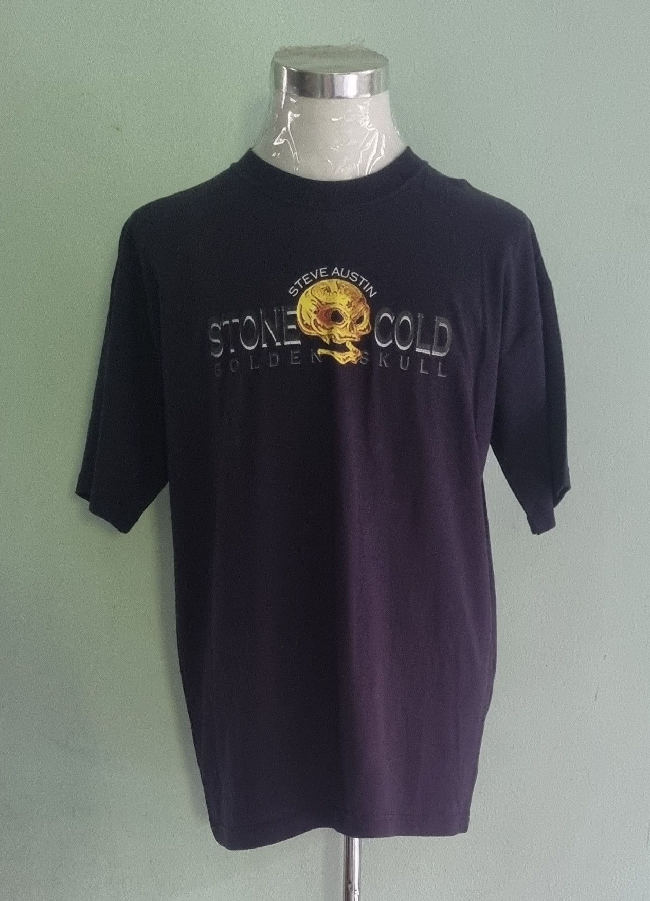 Hanes × Vintage × WWE Steve Austin Stone Cold Golden Skull Hanes T shirt Size US L / EU 52-54 / 3 - 1 Thumbnail