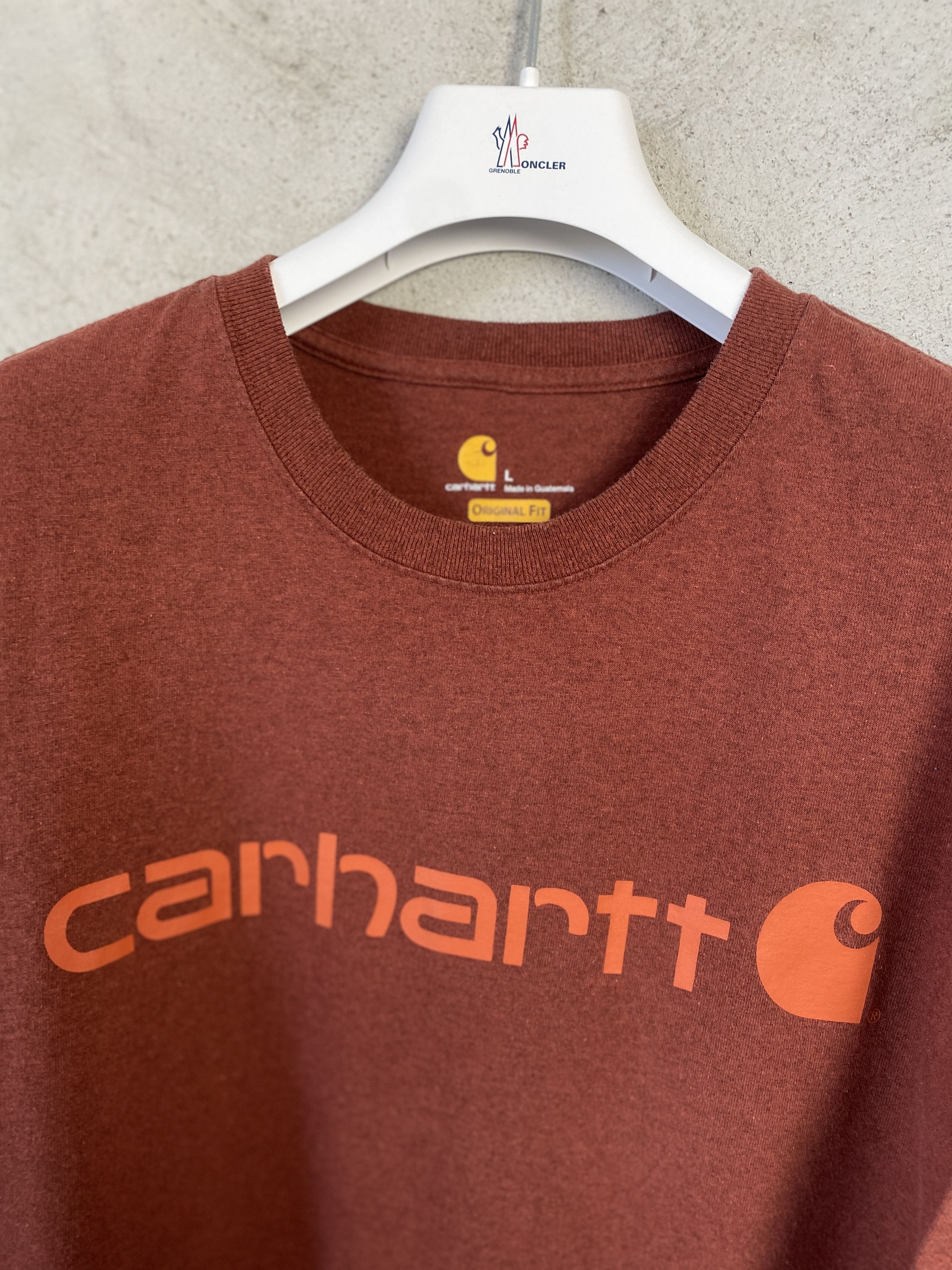 Carhartt Carhartt big logo t-shirt tee casual skate rap hip hop Size US L / EU 52-54 / 3 - 2 Thumbnail