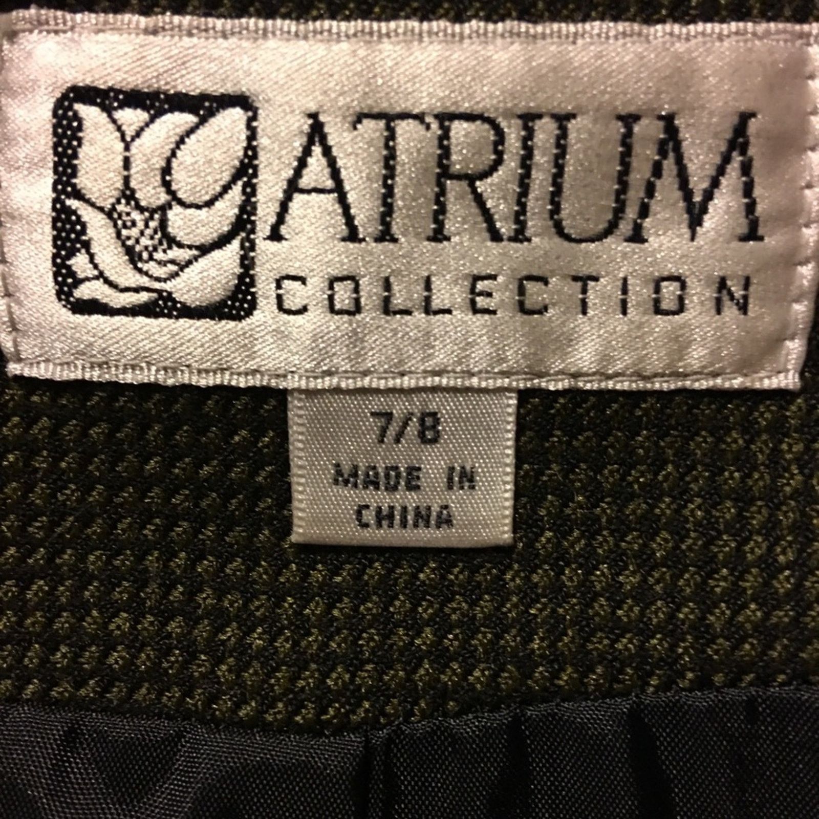 Vintage Vintage Atrium Collection olive jacket skirt set 7/8 Size M / US 6-8 / IT 42-44 - 7 Thumbnail