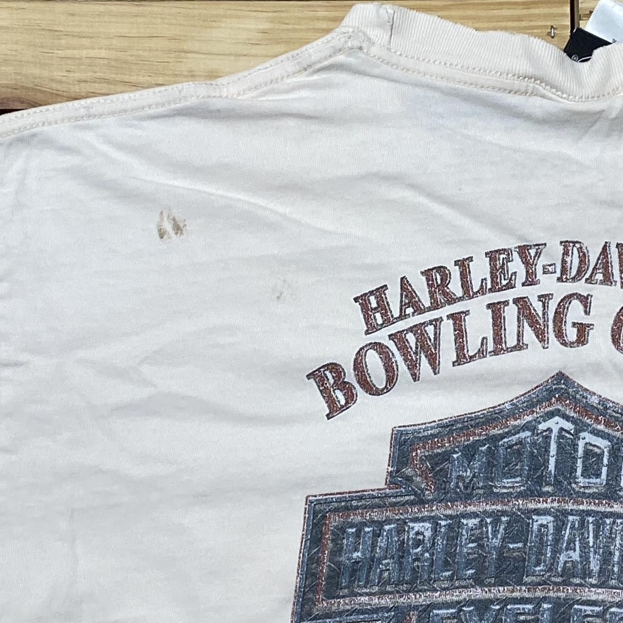 Harley Davidson Harley Davidson KT 2008 Beige Thrashed Biker Tee Size XL Size US XL / EU 56 / 4 - 5 Thumbnail