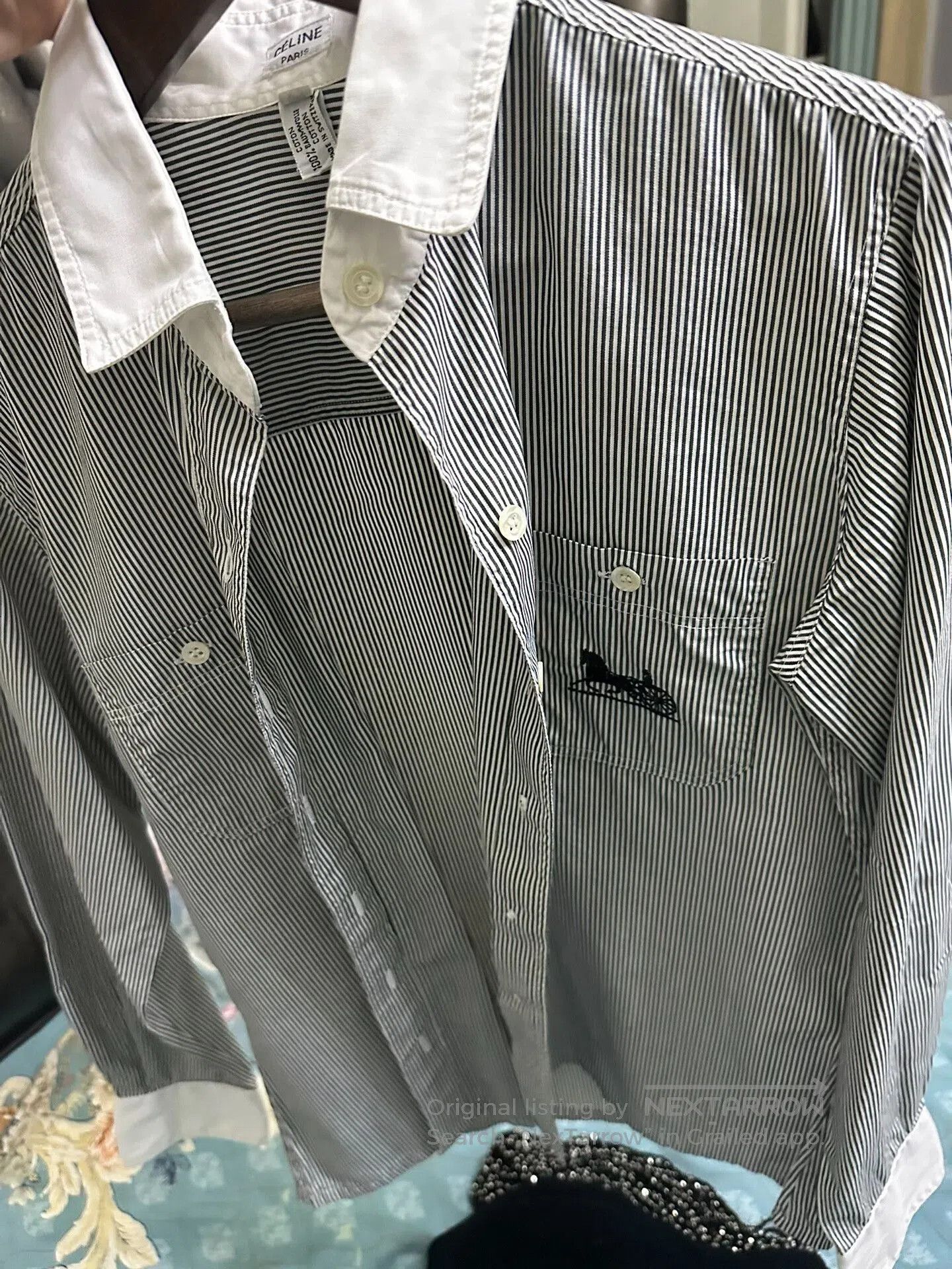 Other Celine Vintage Striped Shirt For Women. Size M / US 6-8 / IT 42-44 - 7 Thumbnail