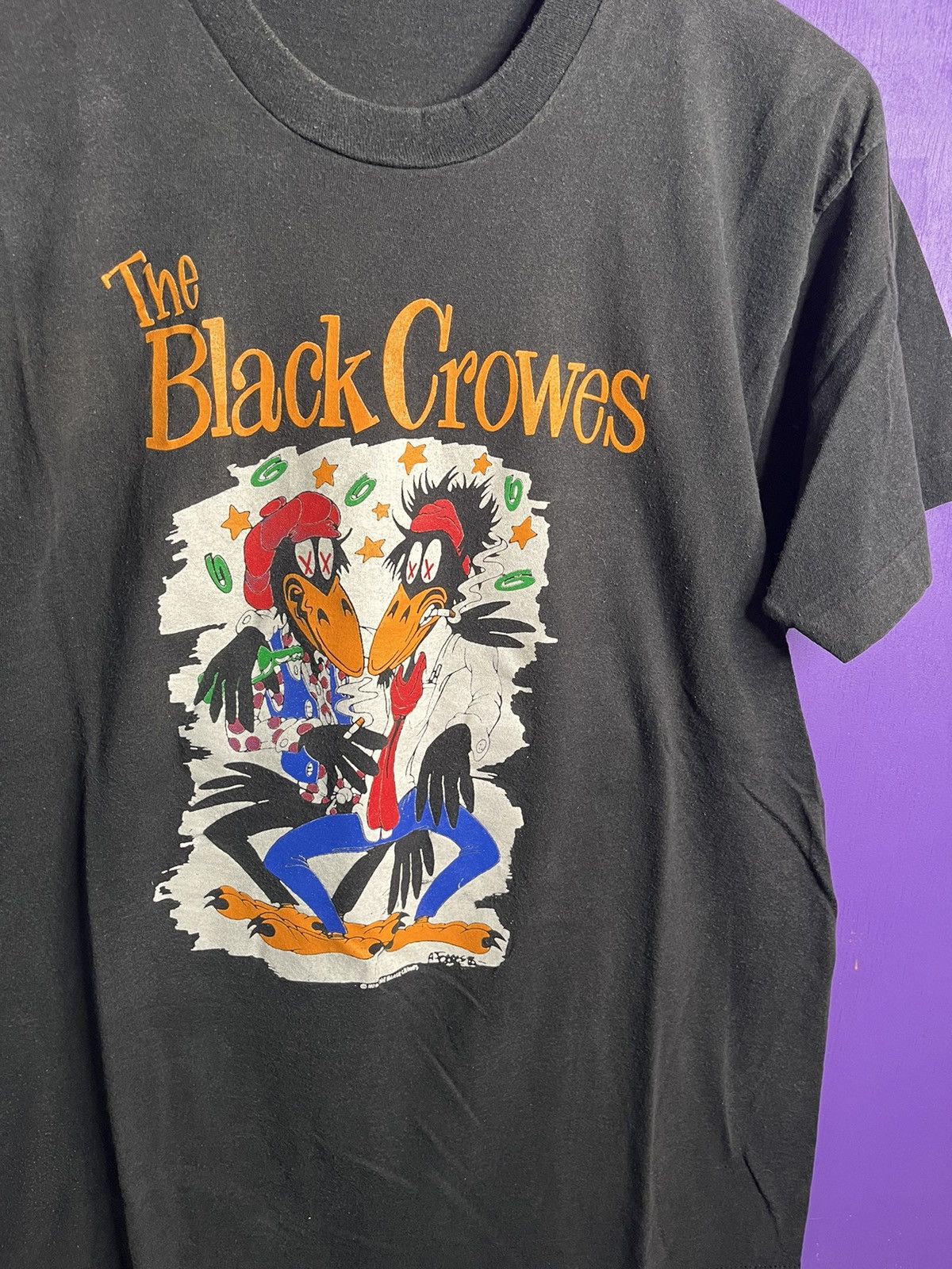 Band Tees × Vintage Vintage 90s the black crowes world tour t-shirt Size US L / EU 52-54 / 3 - 3 Thumbnail