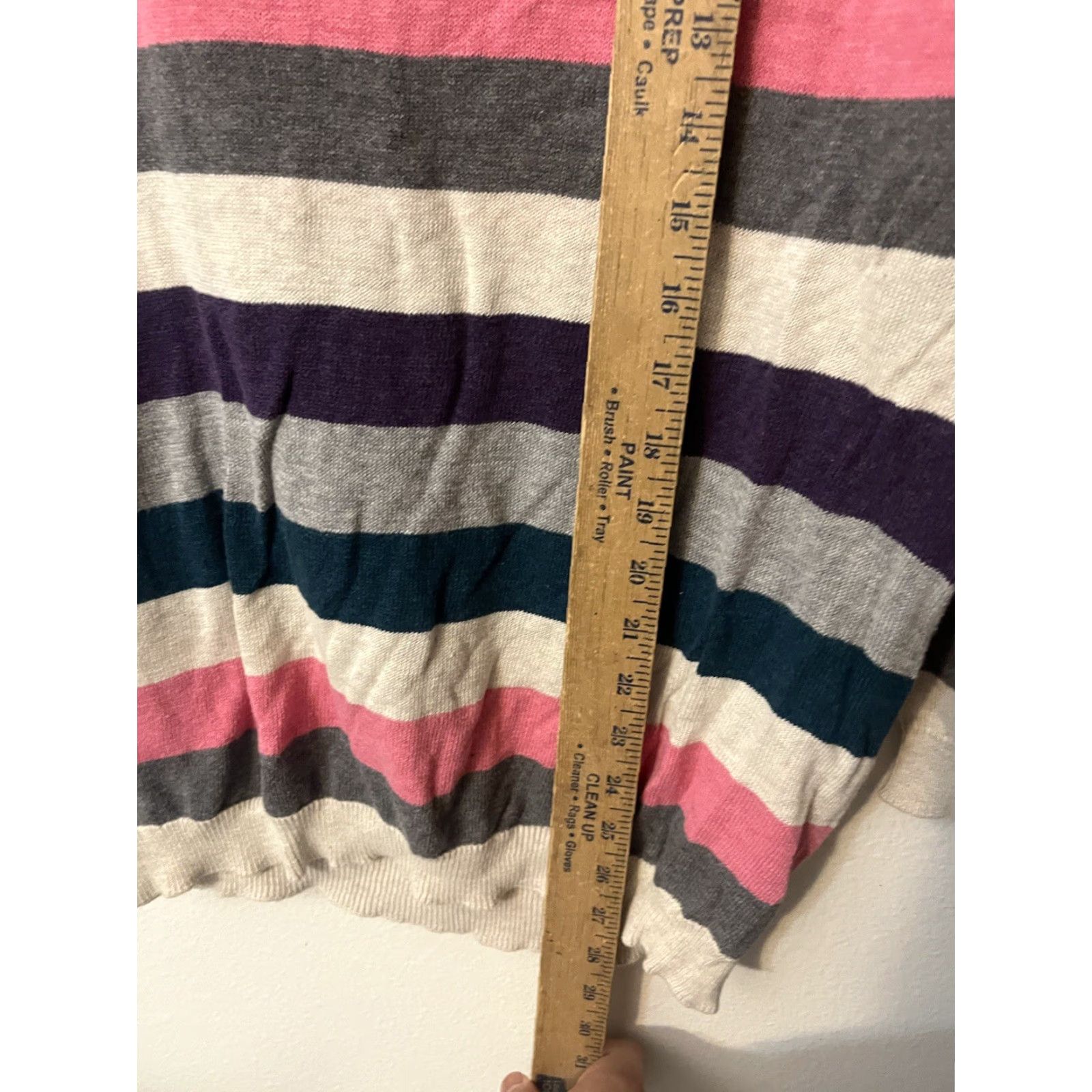 H&M H&M Divided Womens Striped Knit Sweater Round Neck Size S Multicolor Pullover Knit Lightweight Fall Winter Womens Size S / US 4 / IT 40 - 4 Thumbnail