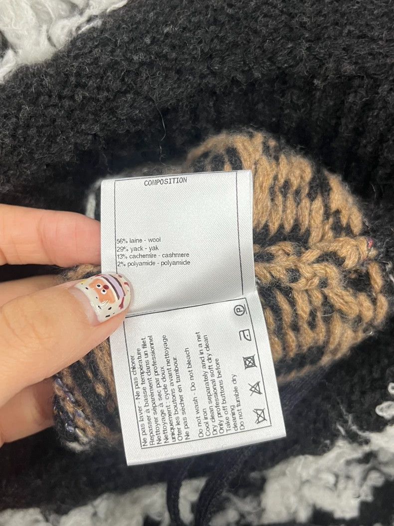 Other Chanel Snow series color-blocked wool knitted dress Size XXS / US 00 / IT 34 - 7 Thumbnail