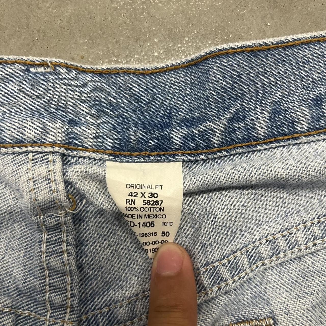 Japanese Brand × Vintage Vintage Y2K Baggy Light Blue wash Skater Denim Jeans! Size US 42 / EU 58 - 8 Thumbnail
