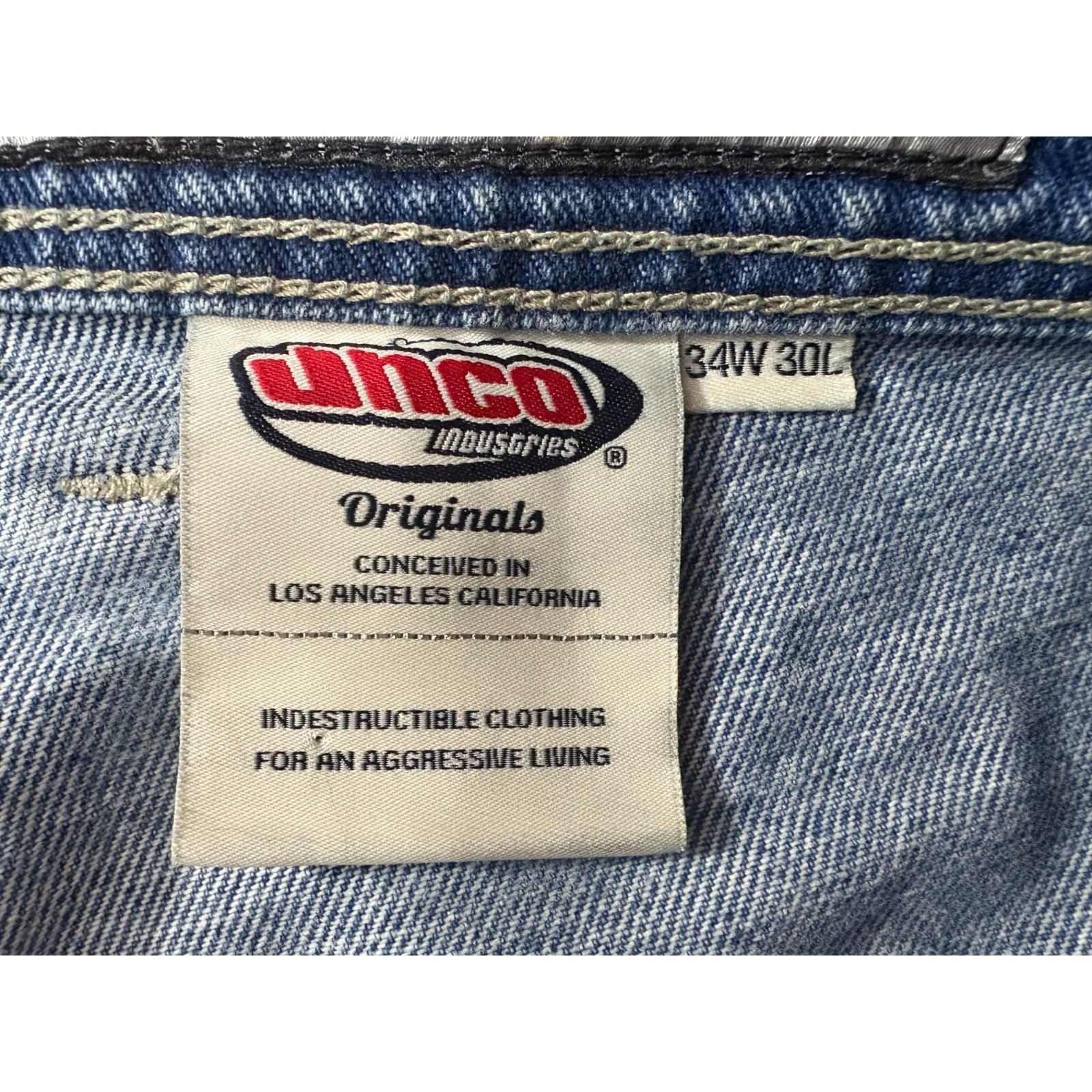JNCO JNCO Rollin’ 26” baggy jeans size 34 x 30 color dark stone Y Size US 34 / EU 50 - 2 Thumbnail